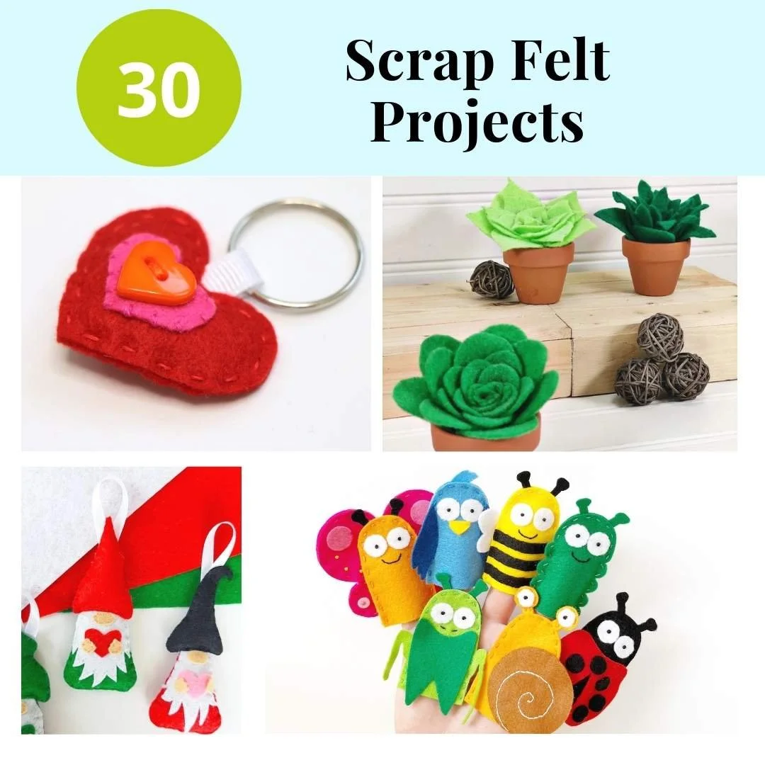 Don&rsquo;t throw away your felt scraps ❌
They are full of possibilities.

I collected easy and practical felt scrap projects here 👉
https://www.funclothcrafts.com/all-posts/felt-scraps-projects

Small pieces are perfect for:
&bull; details
&bull; p