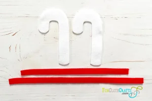 DIY Candy Cane Ornaments from Felt (Free Pattern) | Fun Cloth Crafts ...