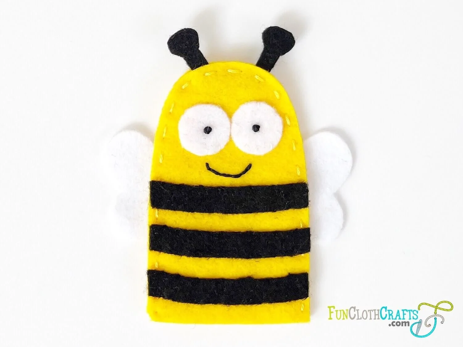 honey bee finger puppet