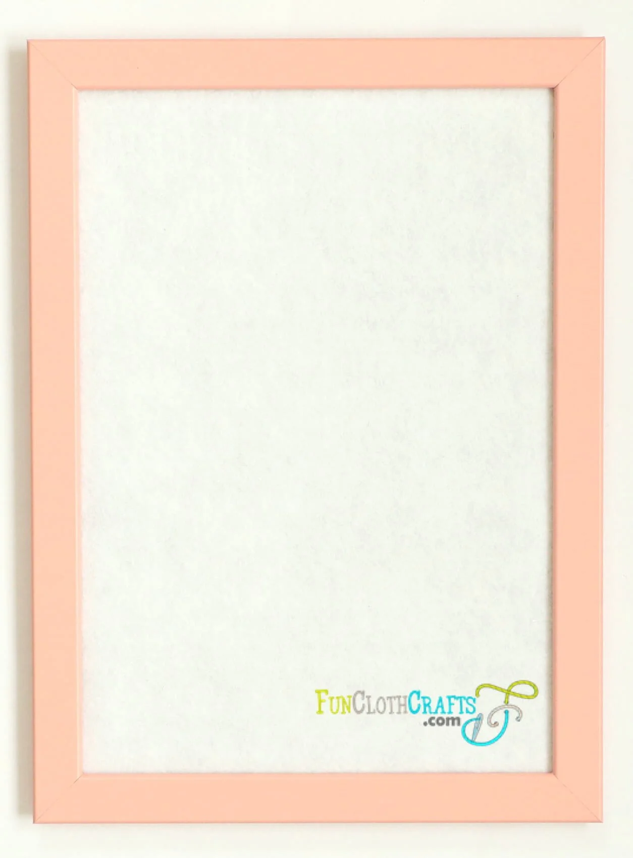 felt board with a pink IKEA frame