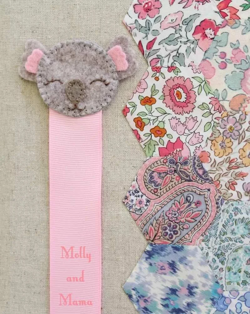koala bookmark from felt