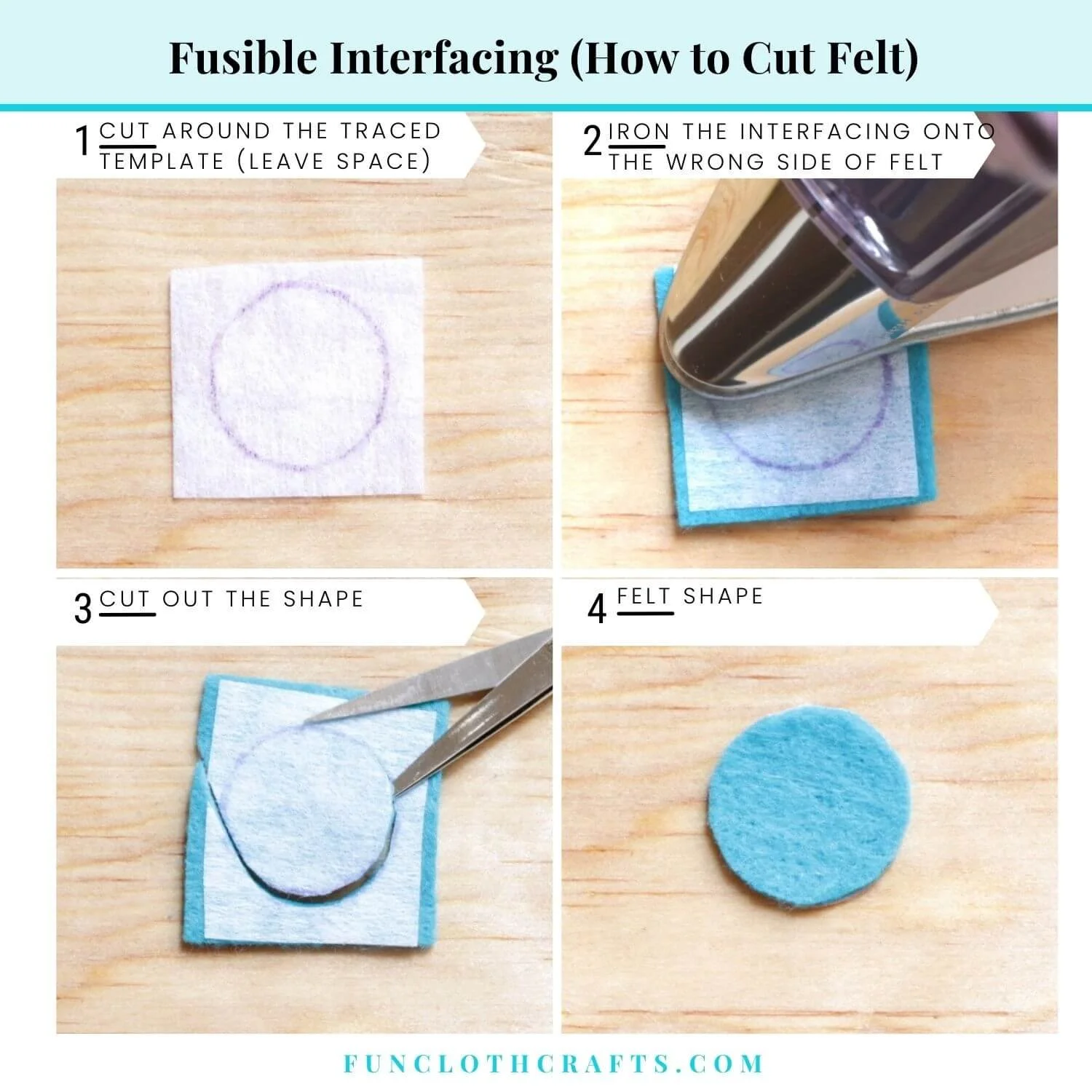 Step by Step Tutorial Learn How to Cut Out Felt Fun Cloth Crafts