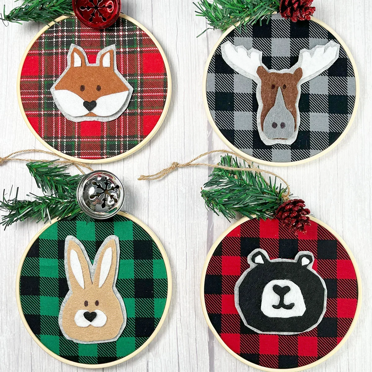 woodland felt animal patches