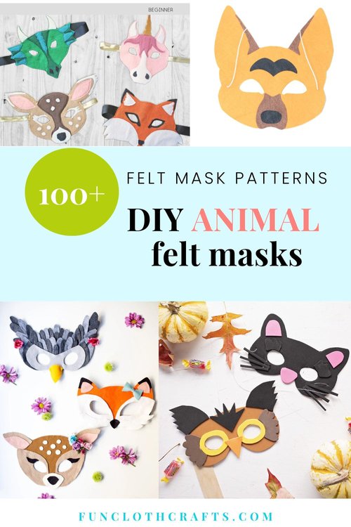 Felt Animal Masks for Kids