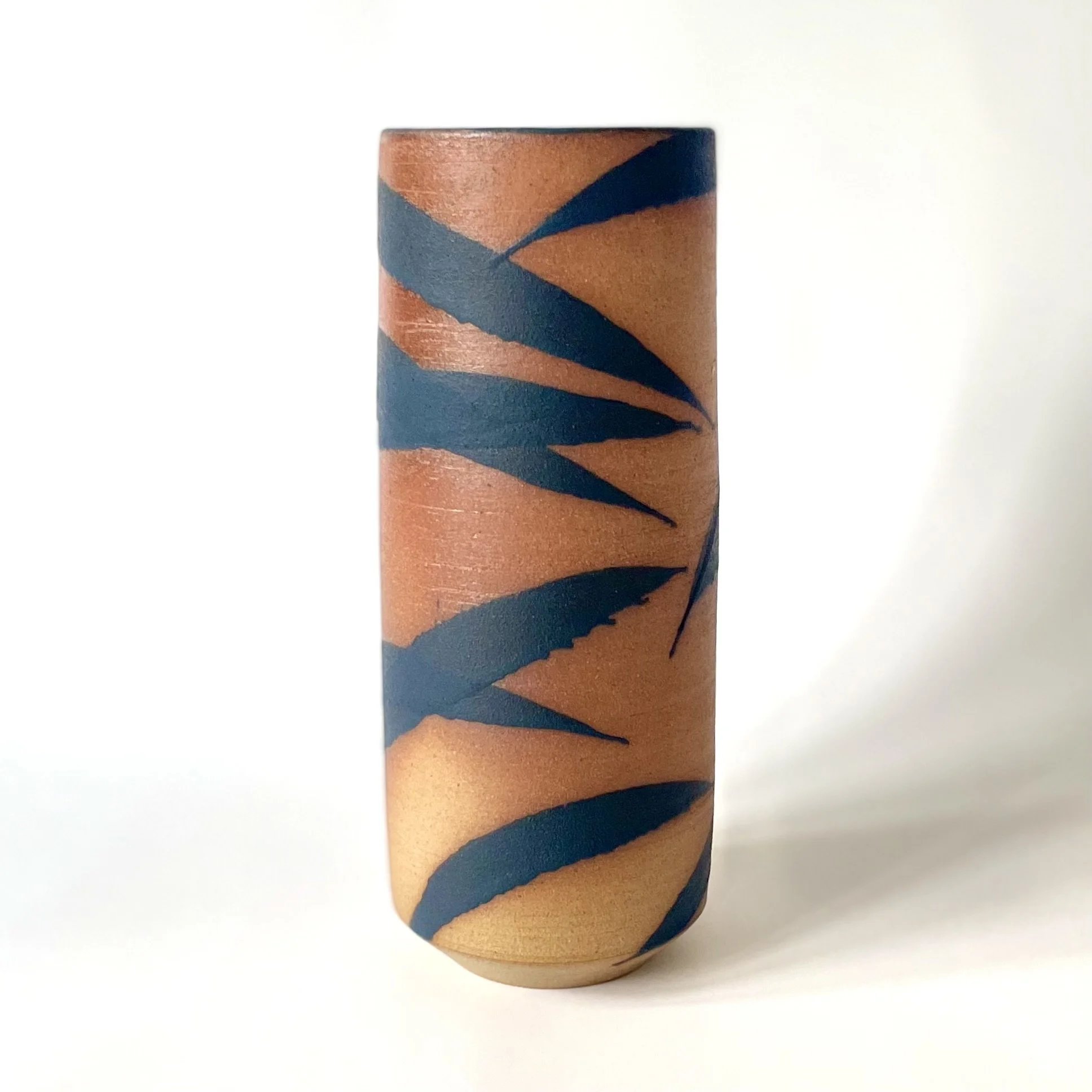 MEDIUM STONEWARE VASE - BAMBOO PATTERN