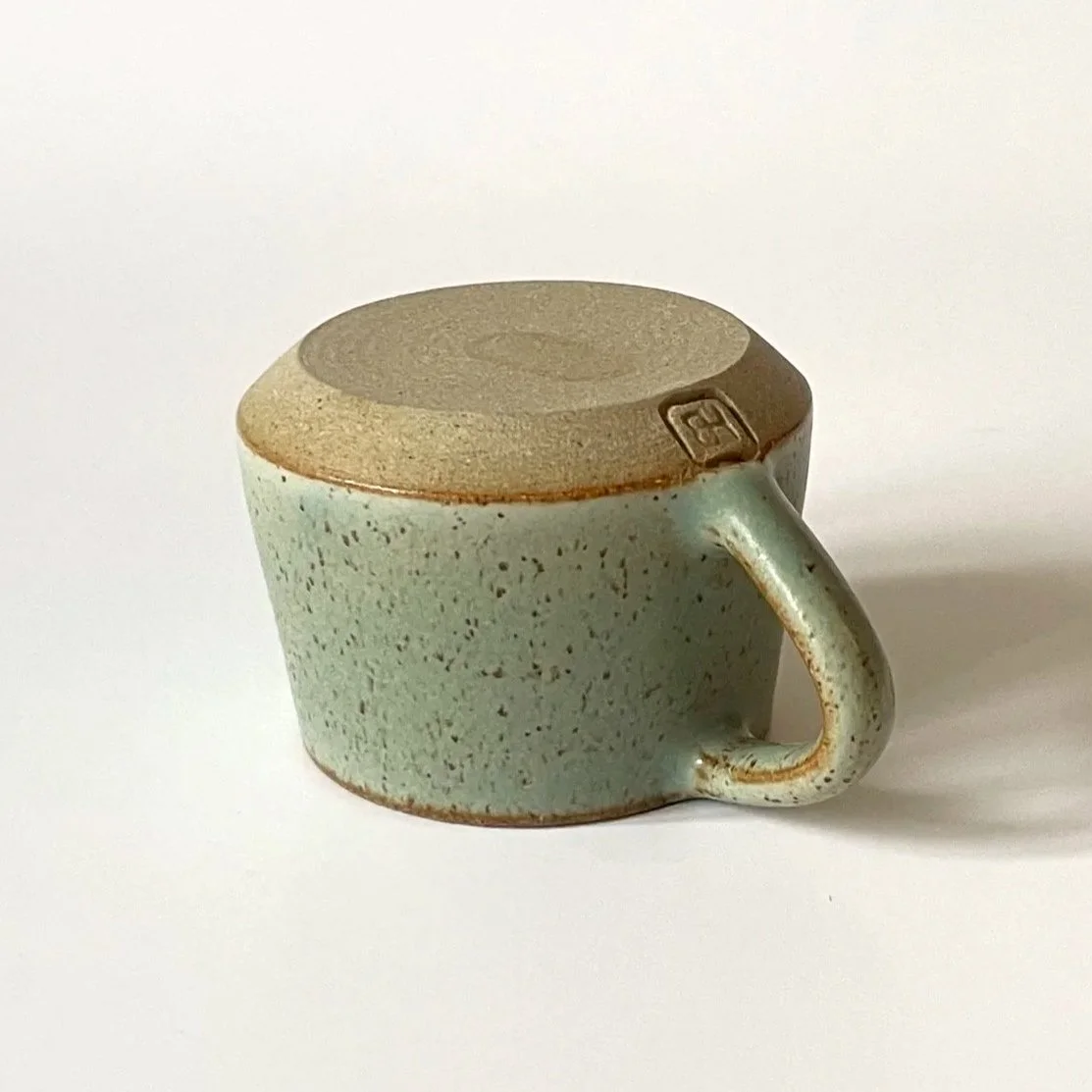Stoneware espresso cup in celadon 4