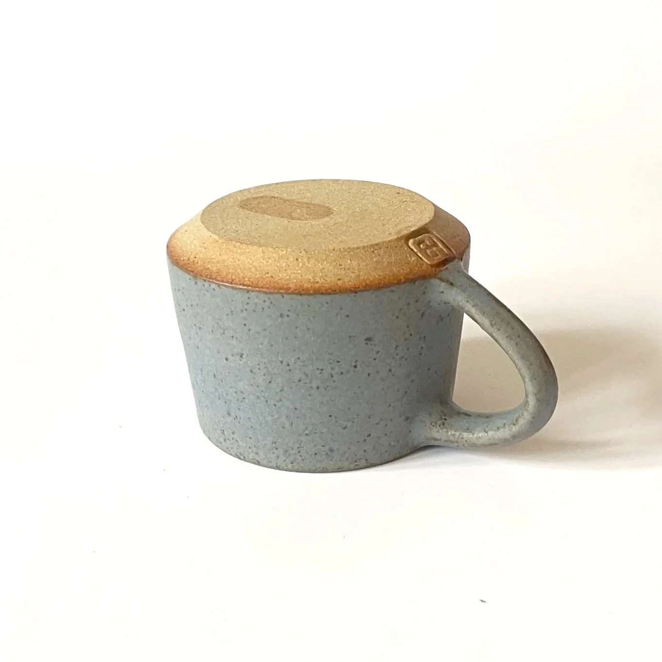 Stoneware espresso cup glazed in granite 3
