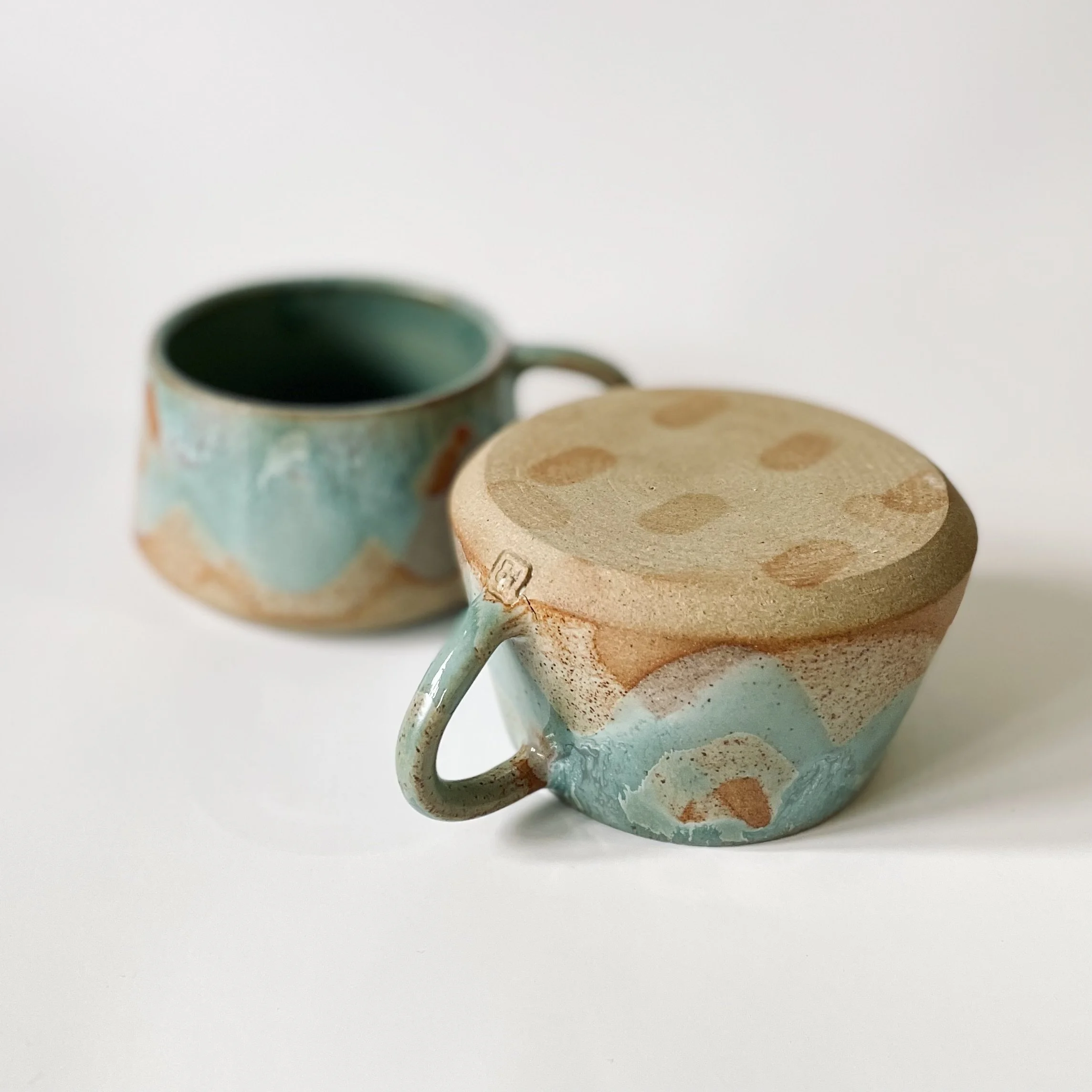 Spring design ceramic coffee cup 2