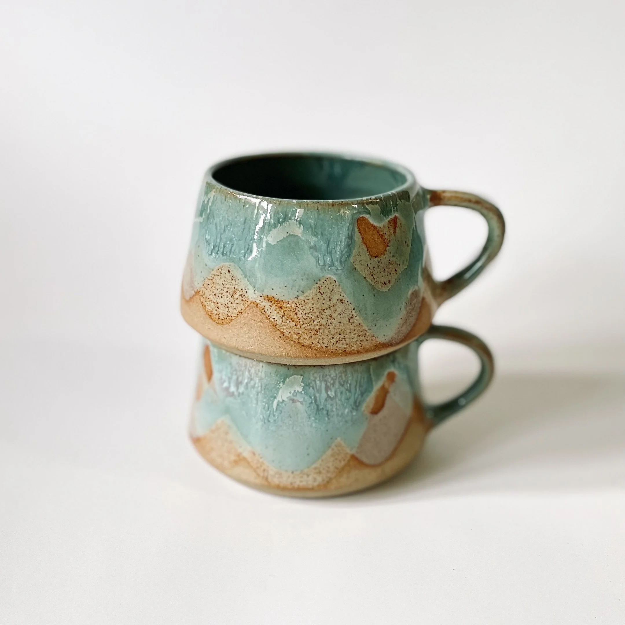 Spring design ceramic coffee cup 3