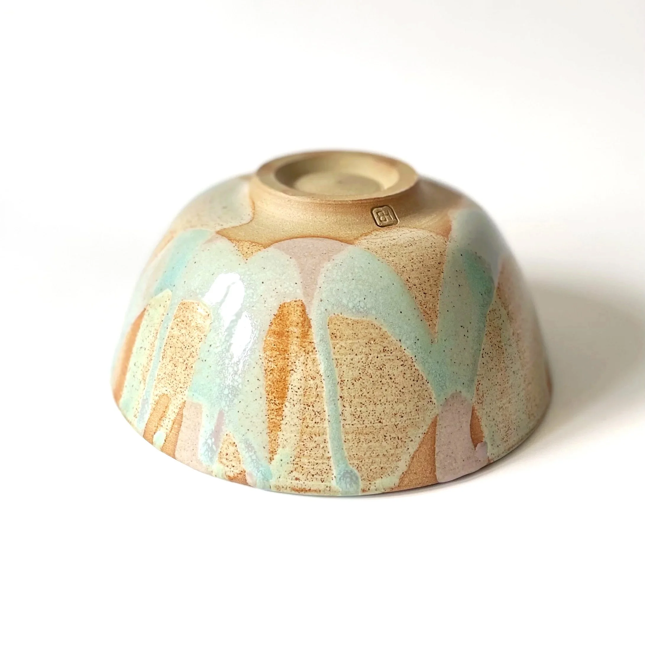 Stoneware ramen bowls in spring pattern 6