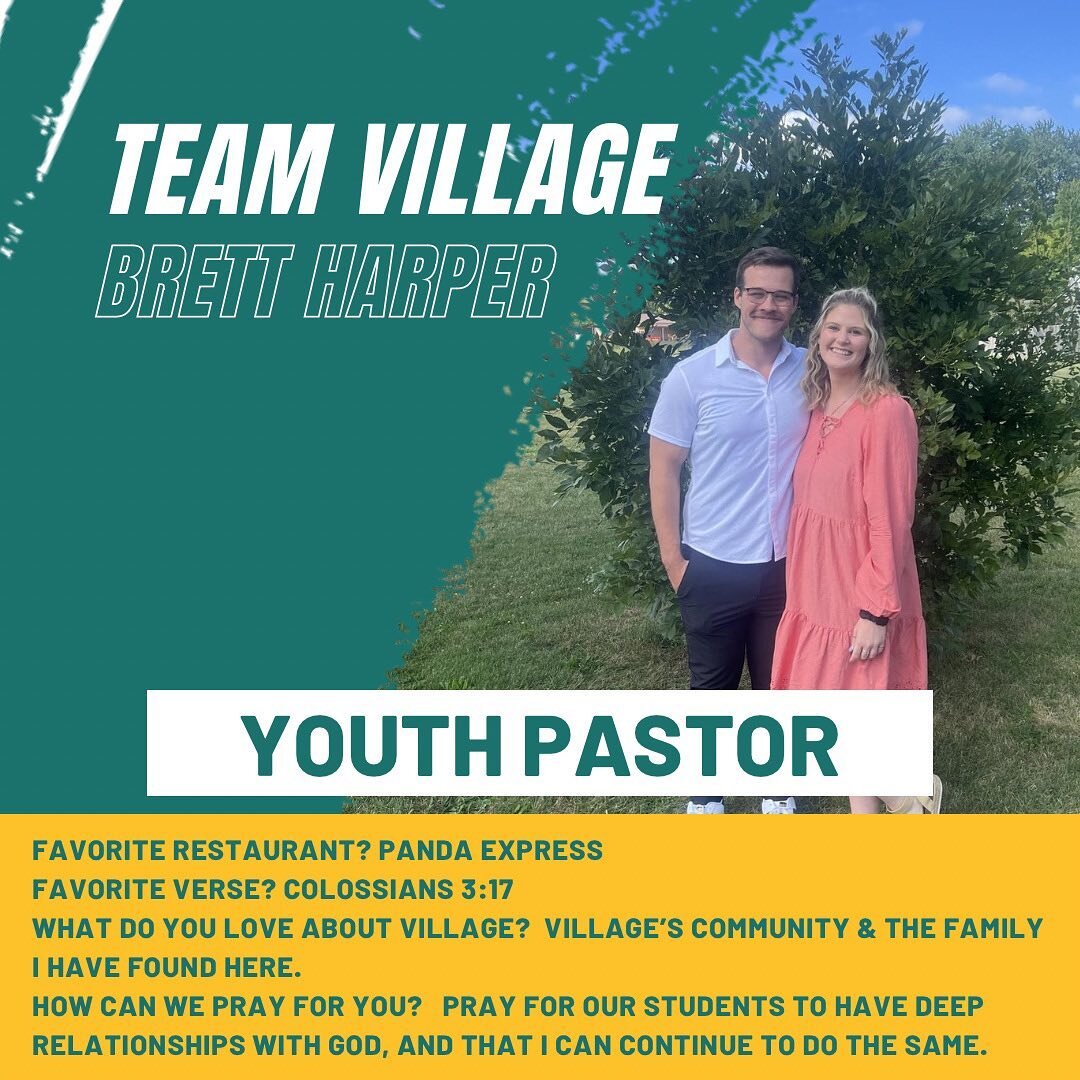 Get to know our team:
Thankful for our Youth Pastor