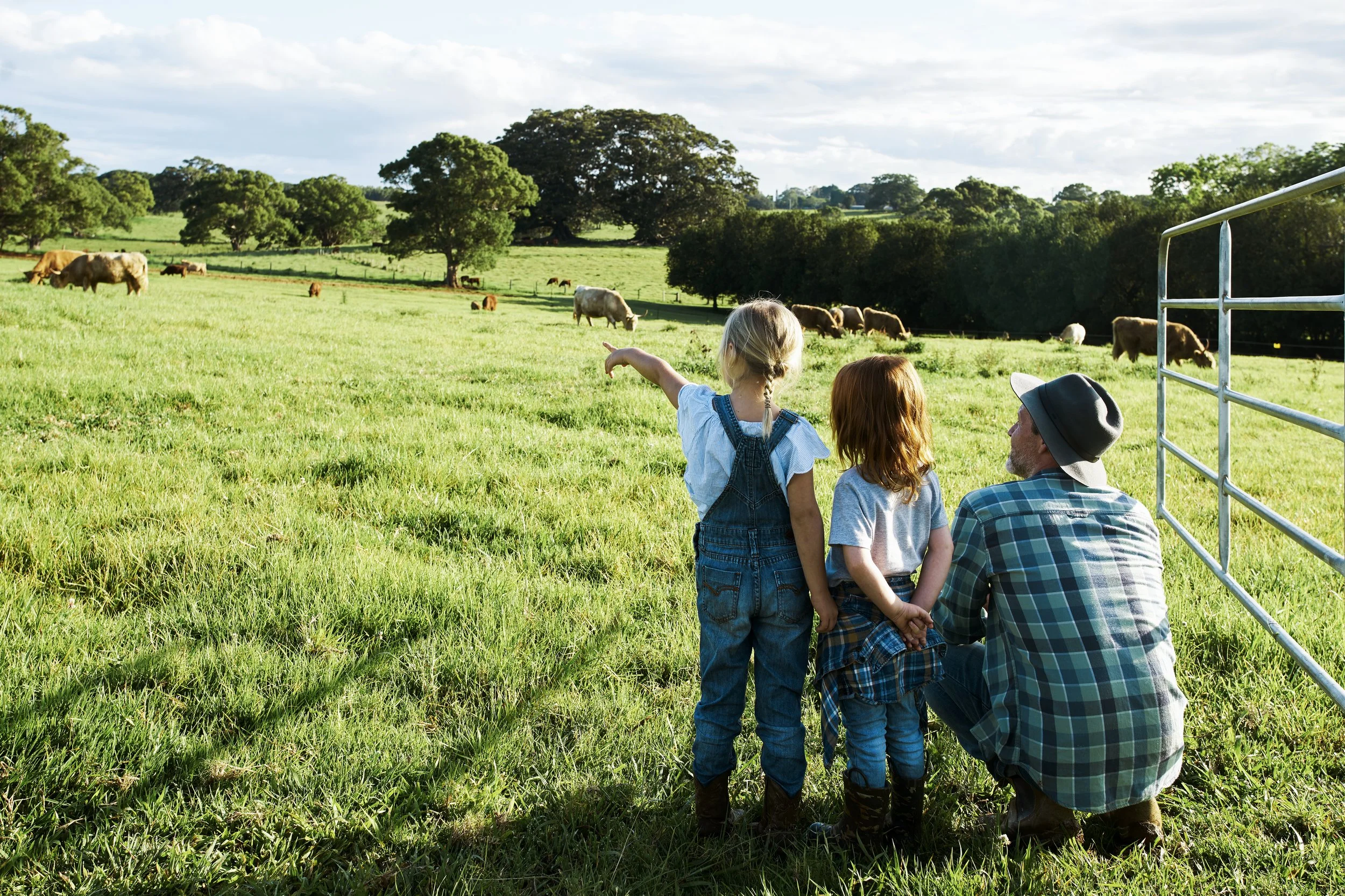 family on a farm