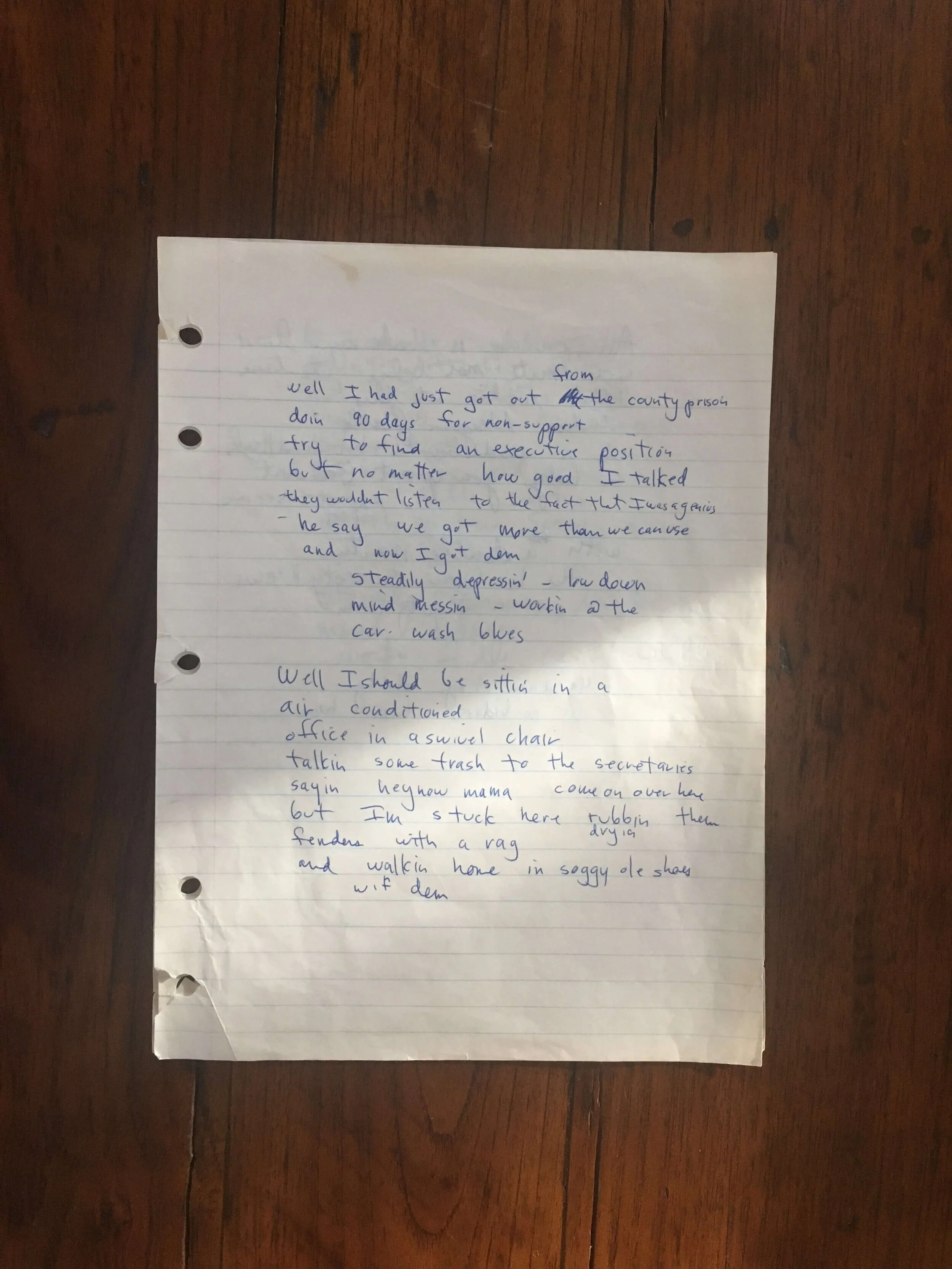 Jim Croce Handwritten Lyrics9.JPG