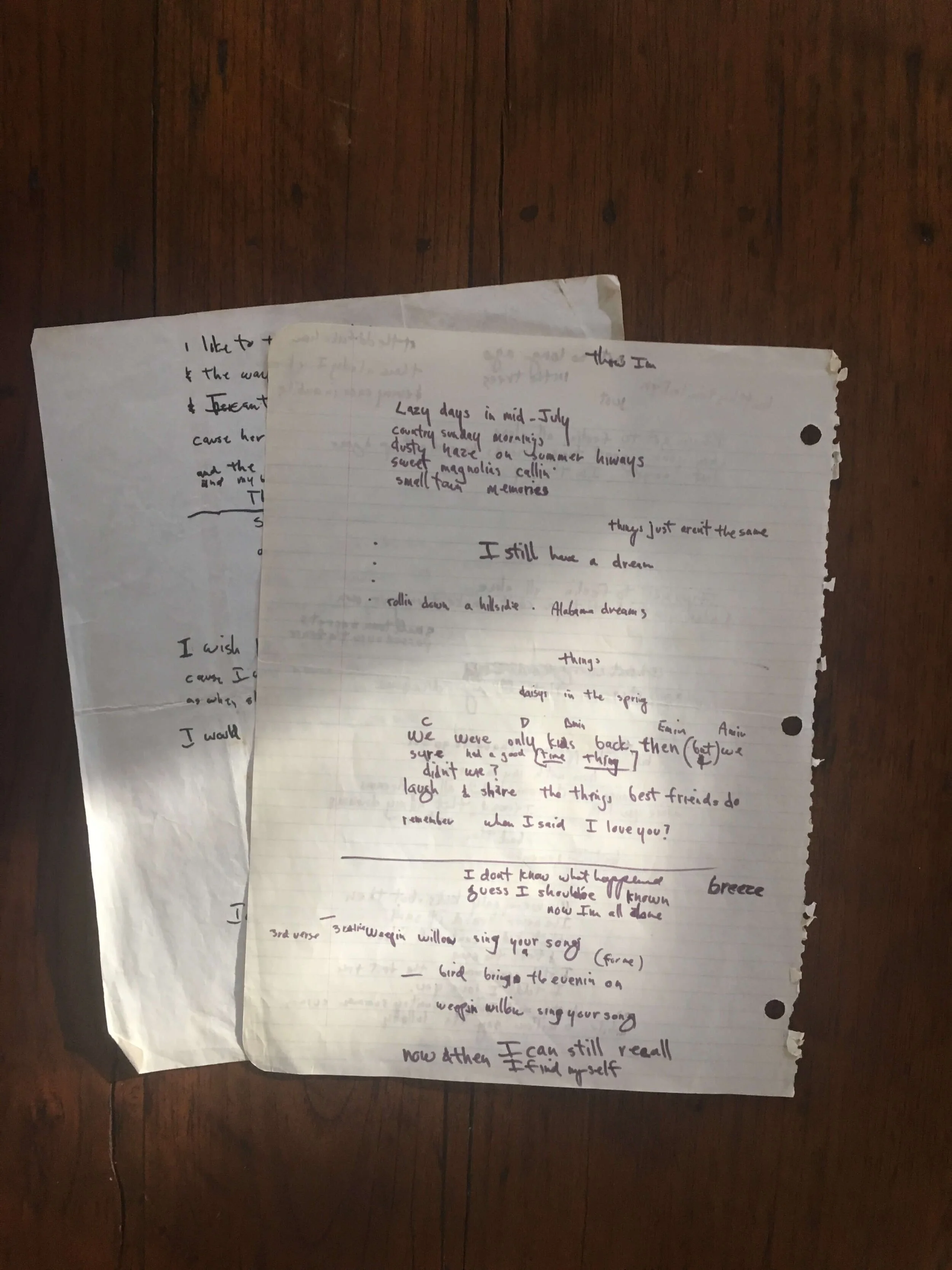 Jim Croce Handwritten Lyrics5.JPG