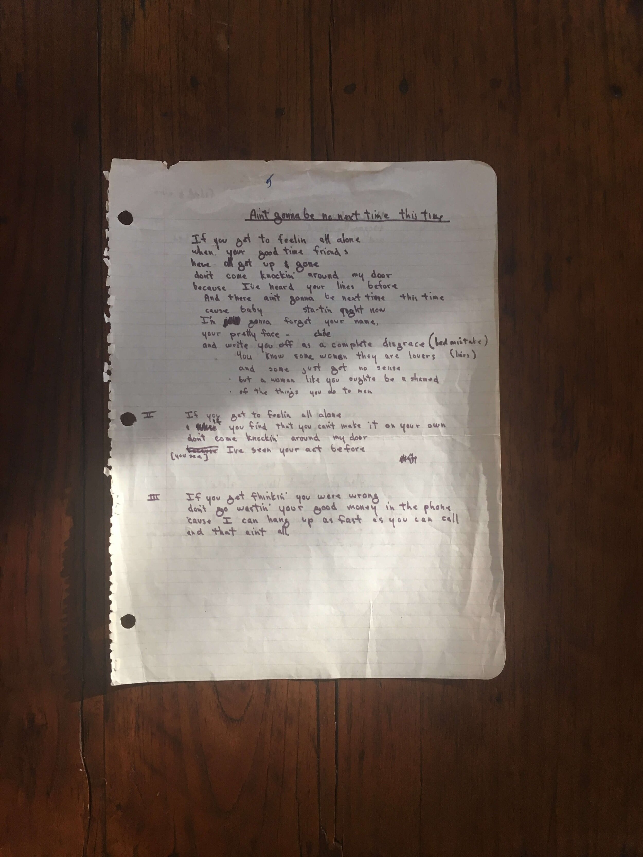 Jim Croce Handwritten Lyrics4.JPG