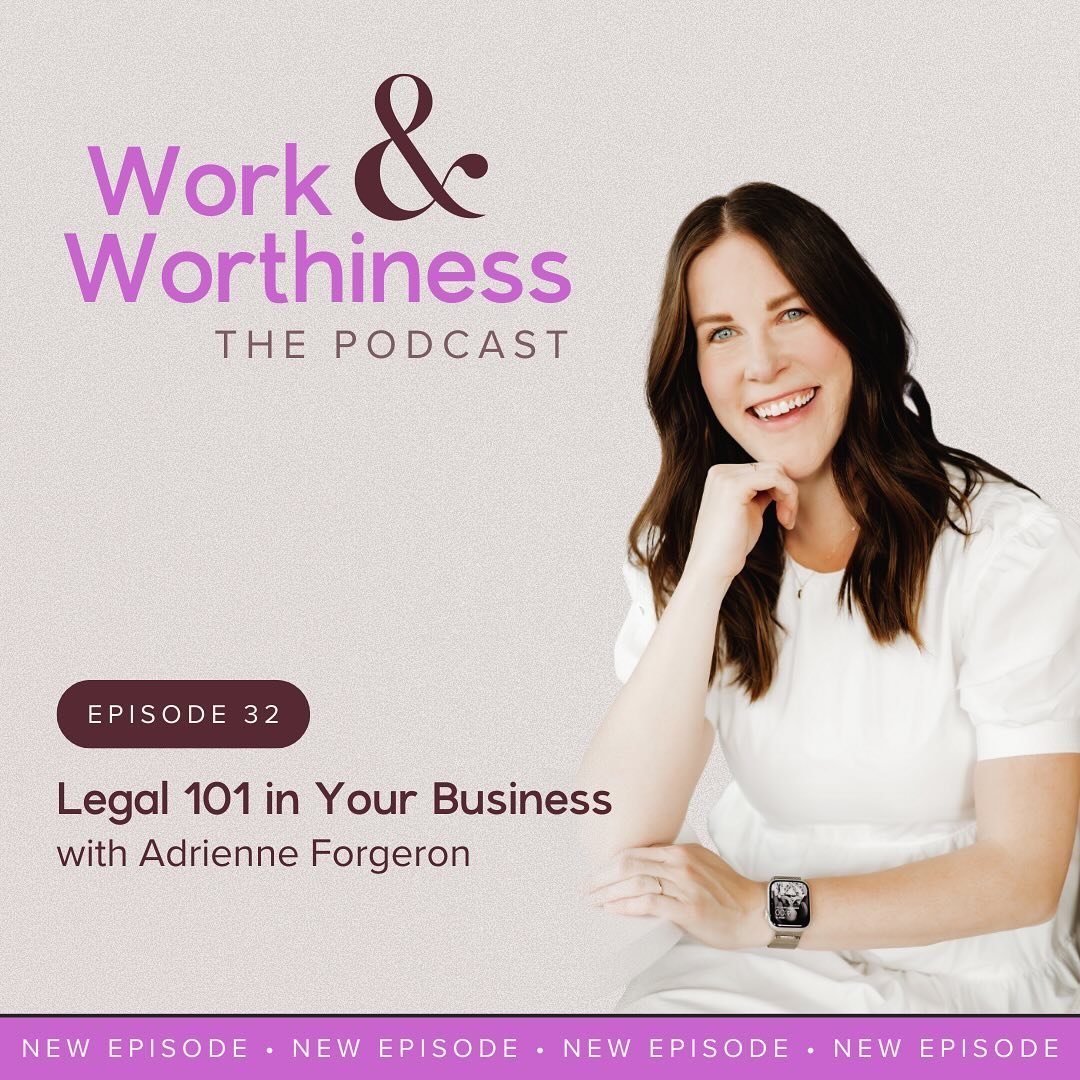 I LOVE lawyers. On more than one occasion I have hung up the phone with a lawyer and cried tears of relief. Which is why I am so excited about sharing todays episode and guest @thegentlelawyer 

Adrienne is a business lawyer who provides legal advice
