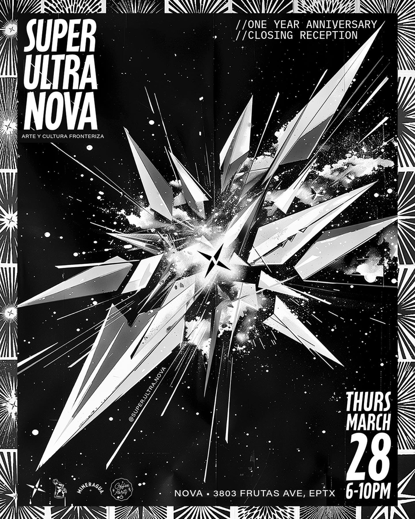TOMORROW! Last Thursday March 28th, we celebrate the 1 Year of 💥SUPER-ULTRA-NOVA💥 6-10PM ✨ see you there!