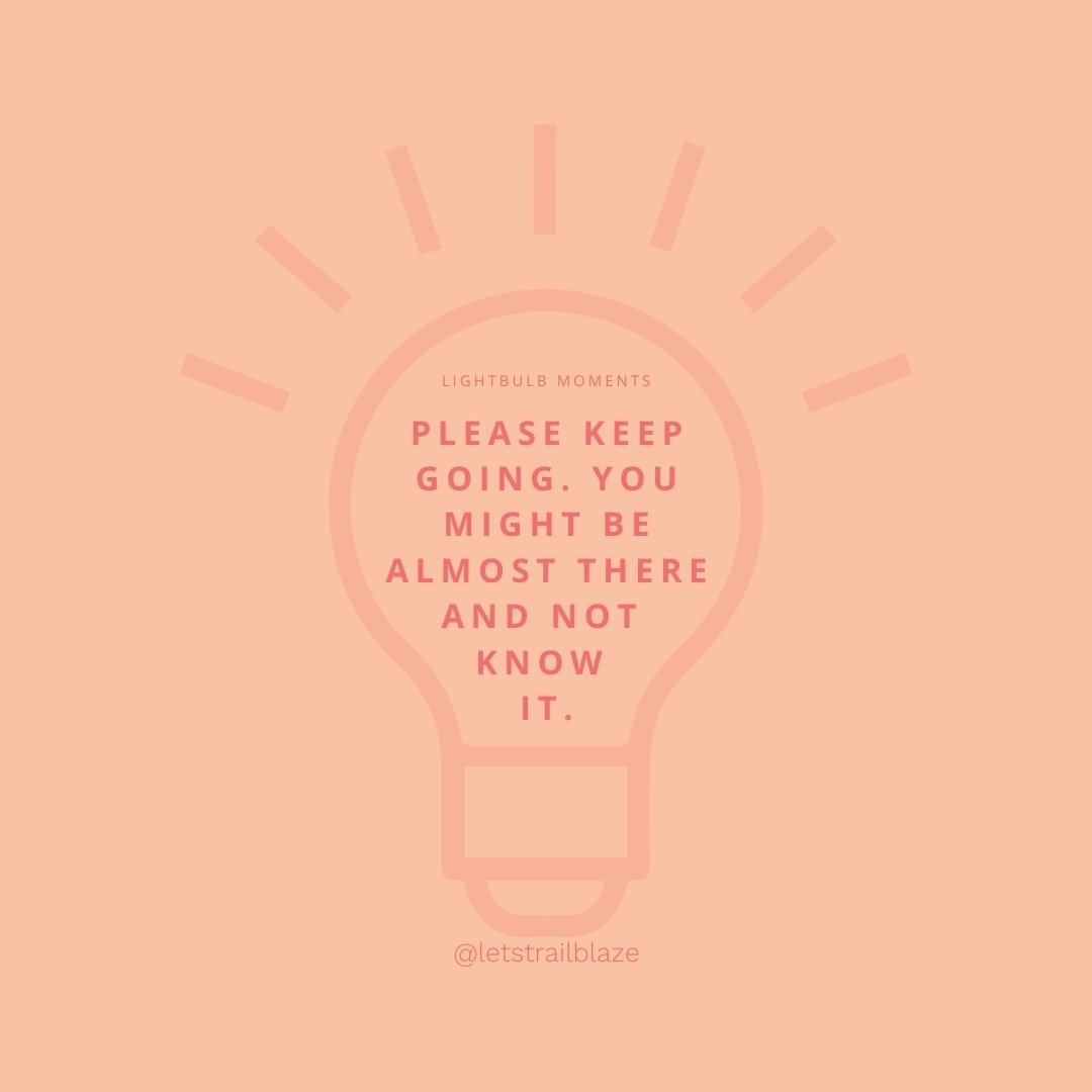 Success often shows up just after the hardest days, and persistence can be the difference between giving up and breaking through. 

Keep going!
.
.
.
#shemeansbusiness #mindsetshift #confidenceshift #lightbulbmoments
