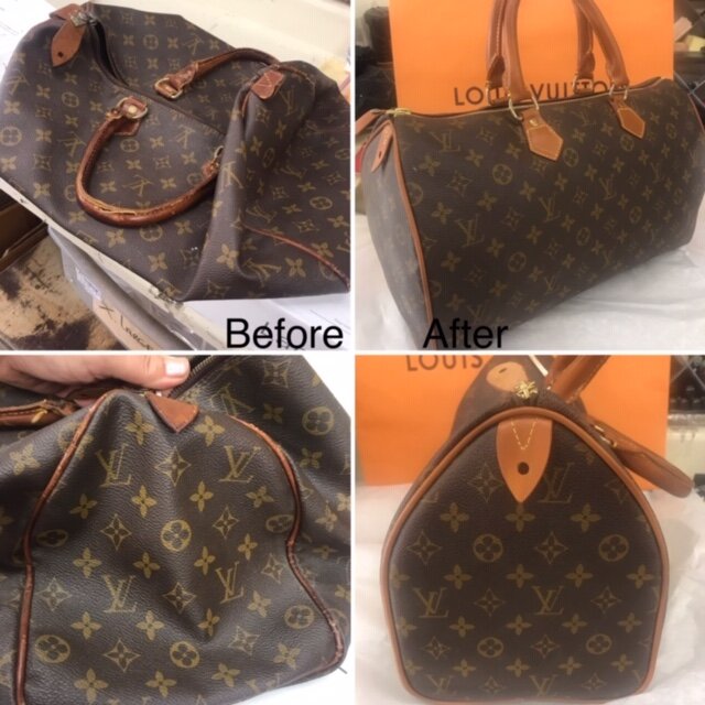 Luxury bag repair - Louis Vuitton Neverfull - The Restory