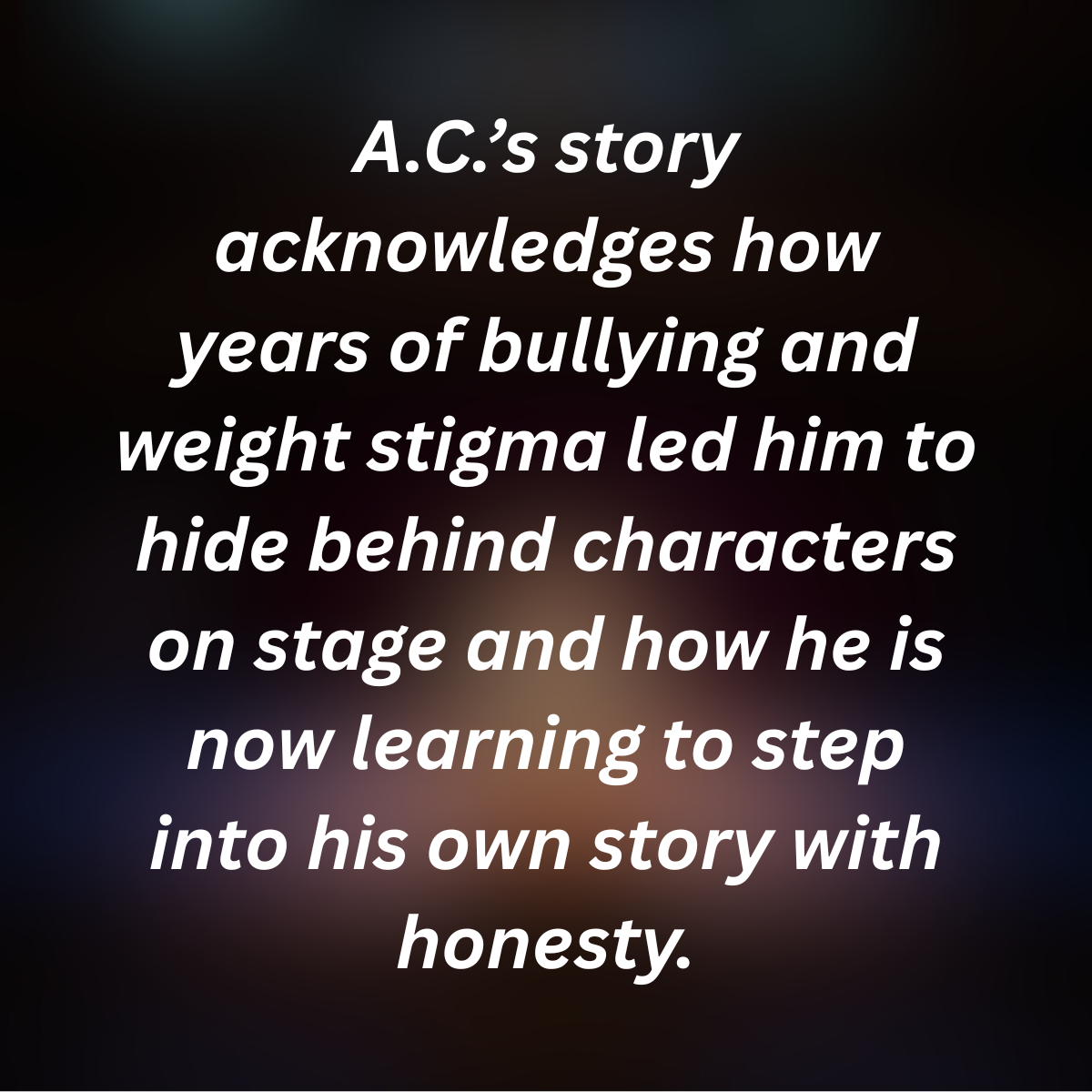 INDIANA |  Weight Stigma, Bullying / Identity & Performance / Male Body Image / Generational Healing
