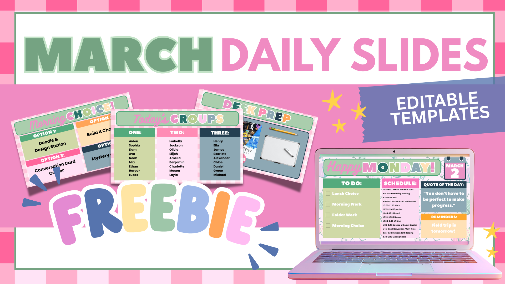 How to Use Daily Slides to Build Stronger Classroom Systems (Without Adding More to Your Plate)