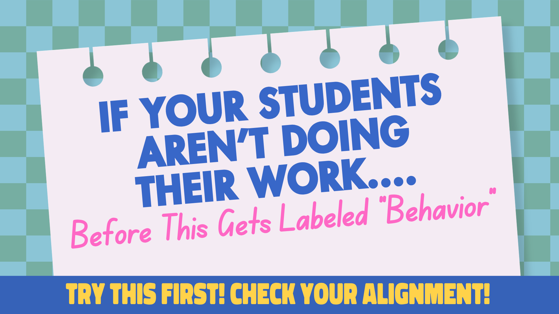 Why Students “Opt Out” of Work (and How to Fix It with Better Lesson Planning)