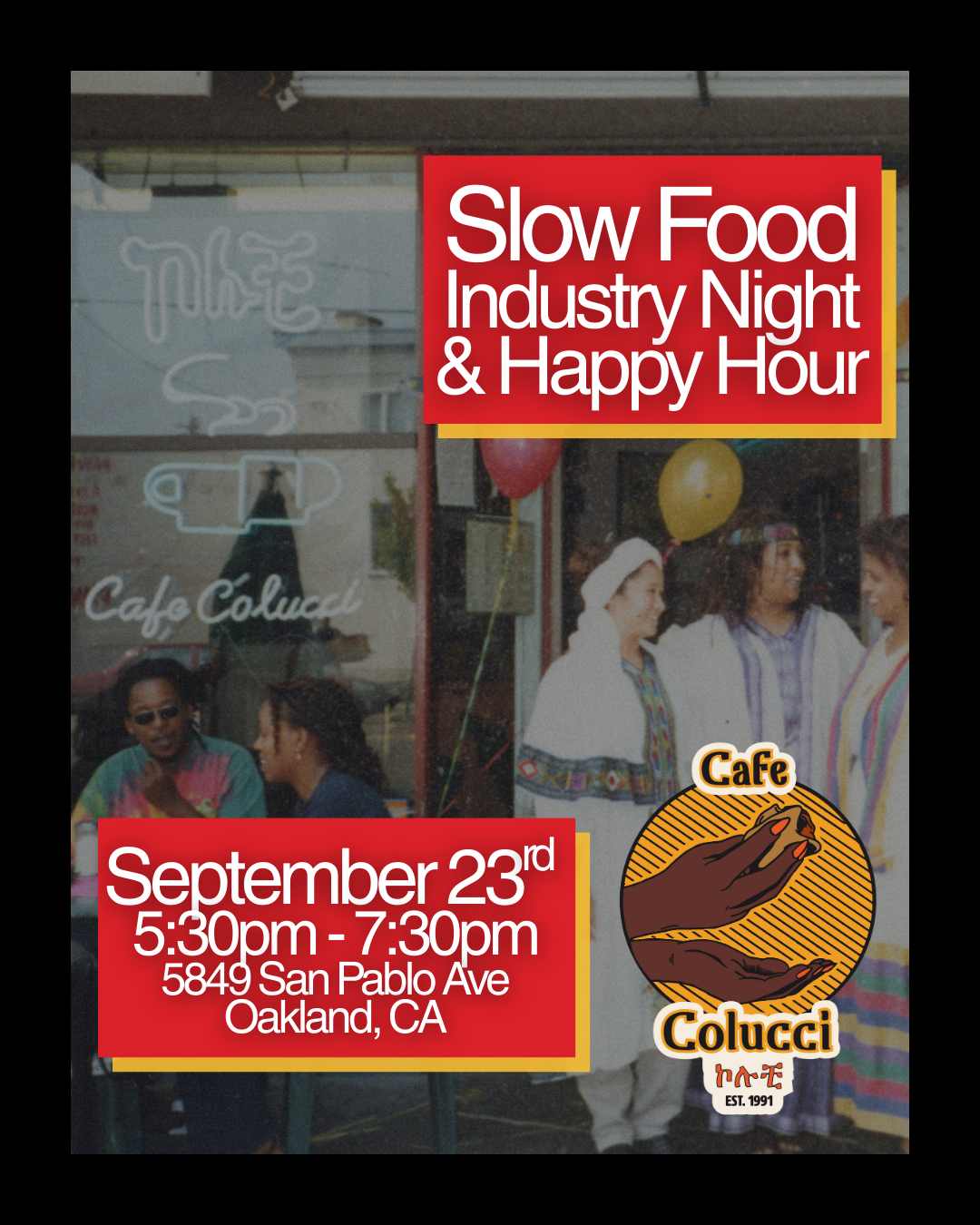 September 23rd, 2025: Slow Food Happy Hour & Industry Night