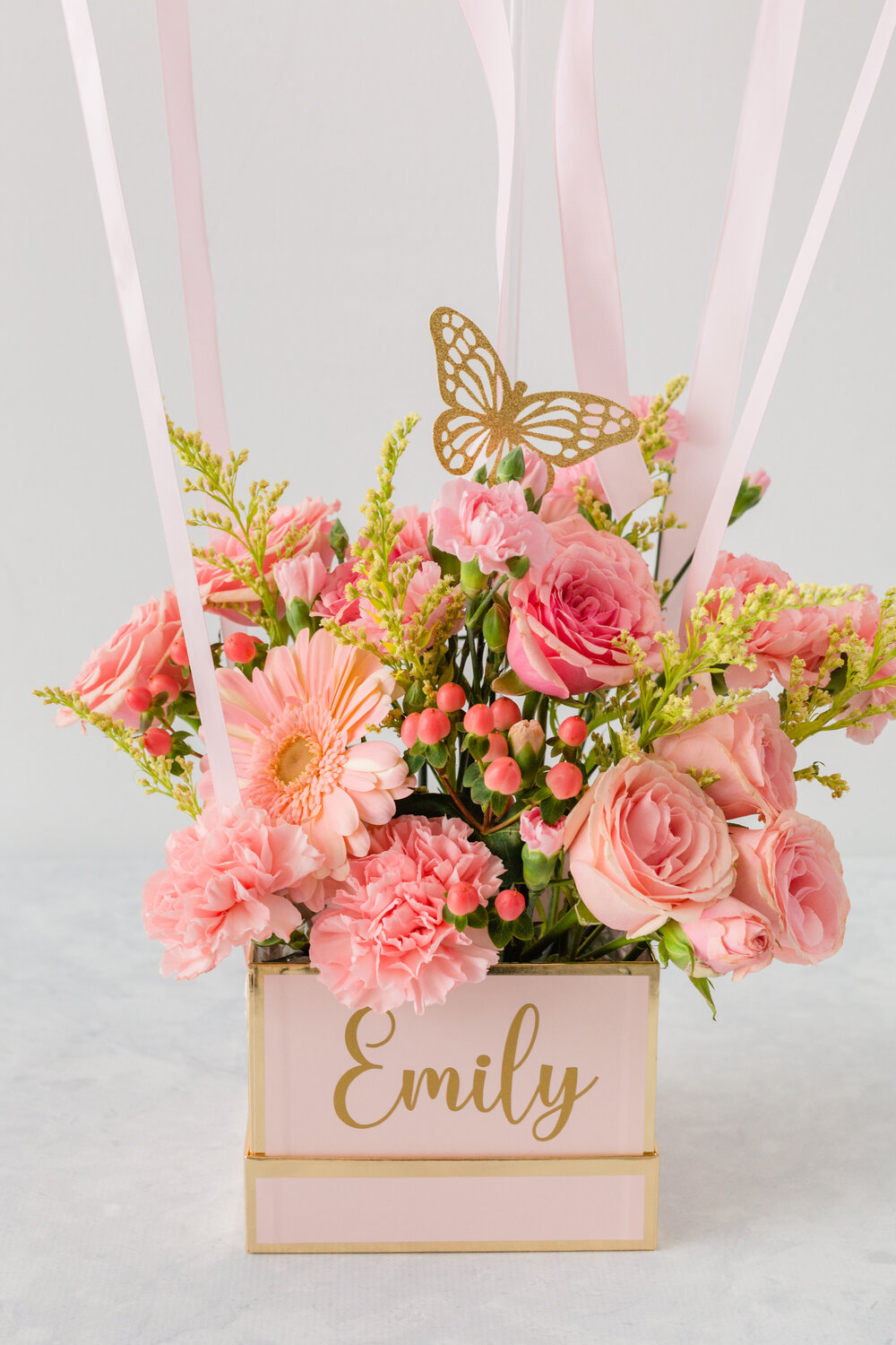Signature Hot Air Balloon Bouquet | Blooms and Balloons