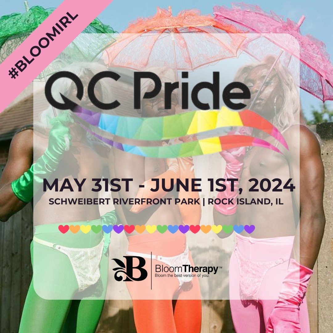 Get ready to #BloomIRL with us at #QCPride! 🏳️&zwj;🌈

Bloom Therapy is thrilled to be a part of this vibrant community event, spreading awareness about mental health, sexual well-being, and LGBTQ+ affirming therapy. 🌈💖✨

We believe in creating a 