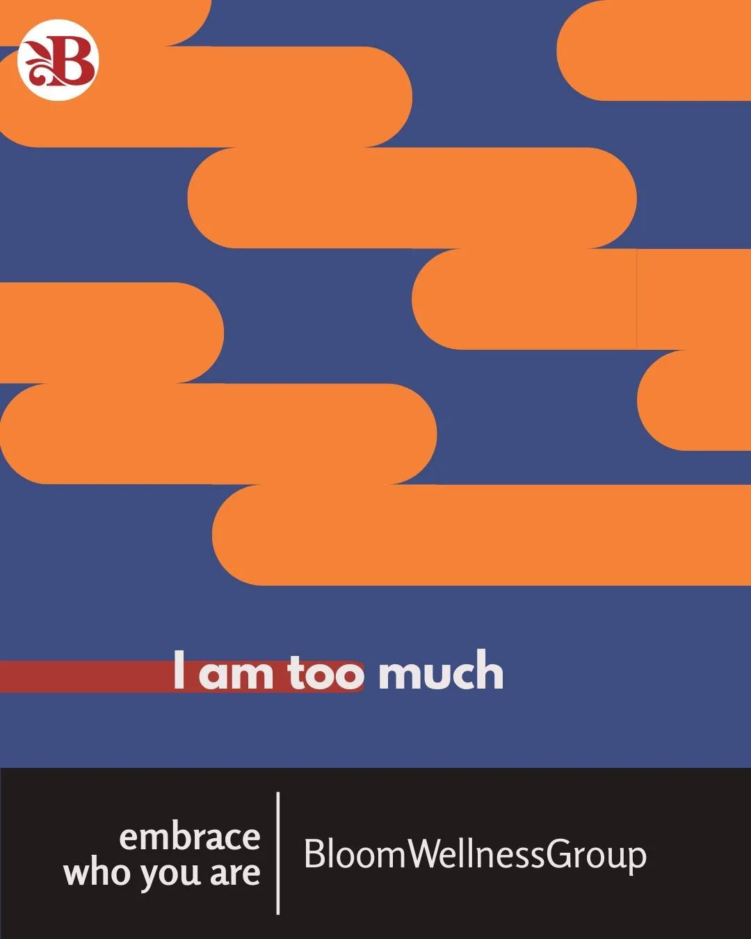#MythBustingMondays
&ldquo;I am too much&rdquo;
Our inner critics can be the harshest. Sometimes it&rsquo;s our own beliefs, sometimes it&rsquo;s something that&rsquo;s been said to us before, maybe it&rsquo;s something we&rsquo;ve been taught.

But 