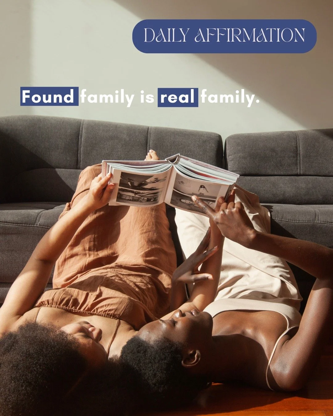 As oncoming holidays approach, take a moment to remember that the people you chose to spend your time with are your family. Family is not strictly about the biological, but about the emotional and social connections we make. Spend these holidays with