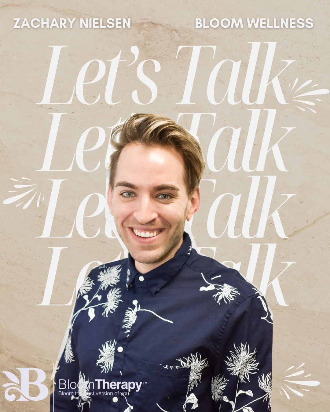 Zach specialises in trauma-informed counseling and sex therapy at his clinical practice, Bloom Wellness. His primary focus is on LGBTQ+ individuals and couples; and also works with individuals on general depression, PTSD, anxiety, trauma, and sex/sex