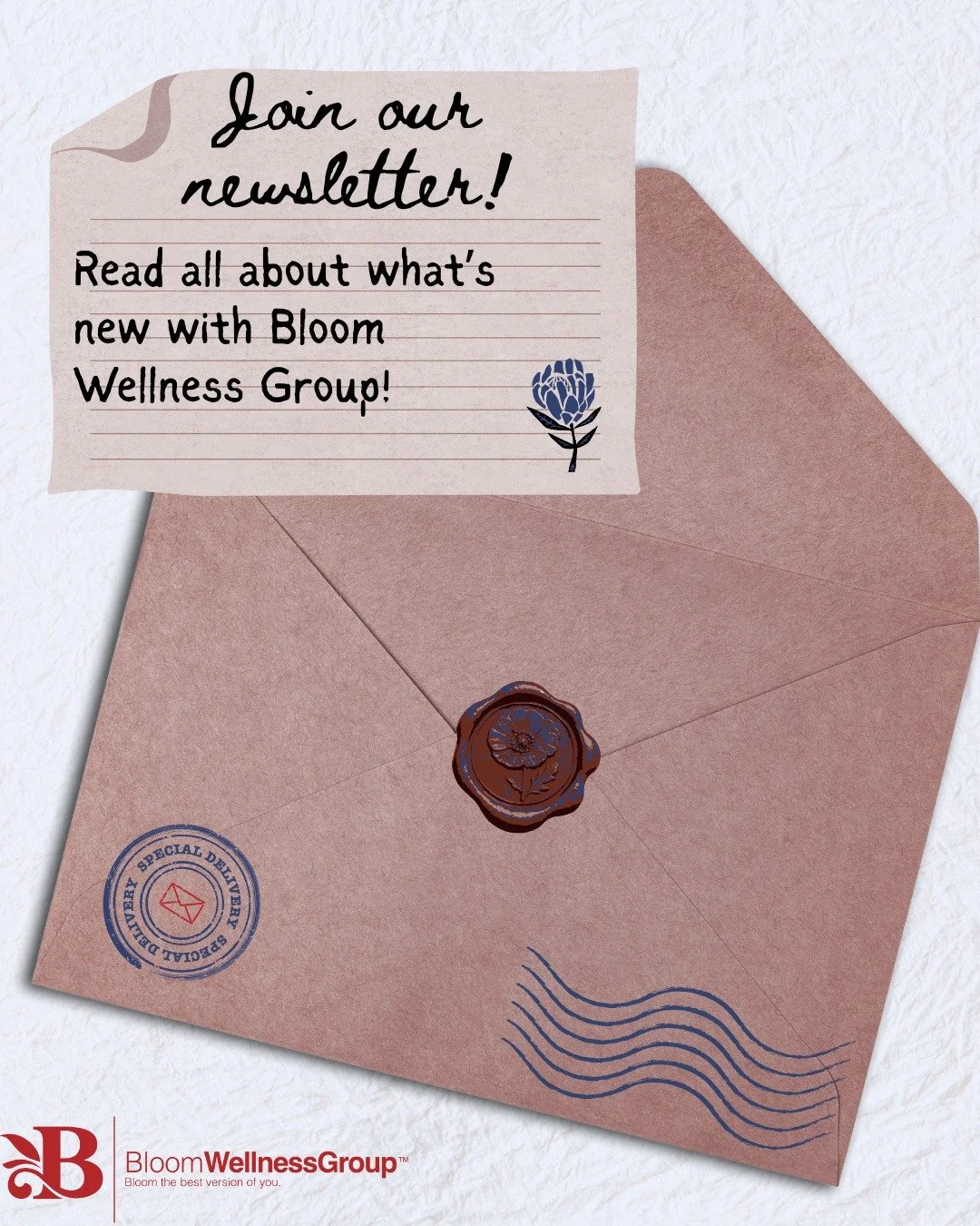 Want to hear more about what we discuss at Bloom Wellness Group? Join our newsletter, where we share blogs, news, events, and anything we want to share with y&rsquo;all. Subscribe through the link in our bio and sign up for our monthly newsletter!

F