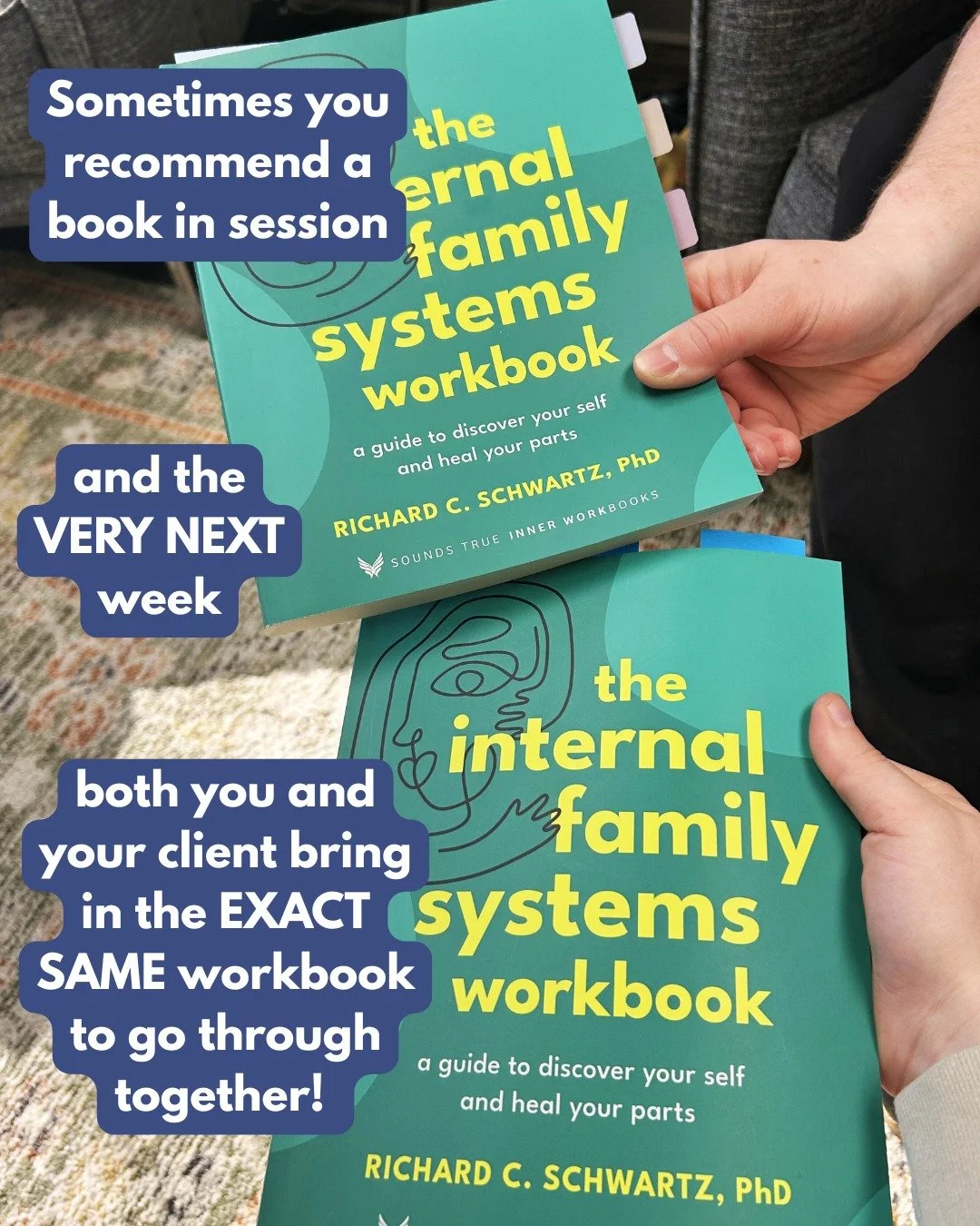 As therapists, we love giving recommendations that might help our clients, and yet sometimes, we are surprised that clients follow through! Our job is to be a supportive resource and to provide all the tools we can. It's amazing to watch as our clien