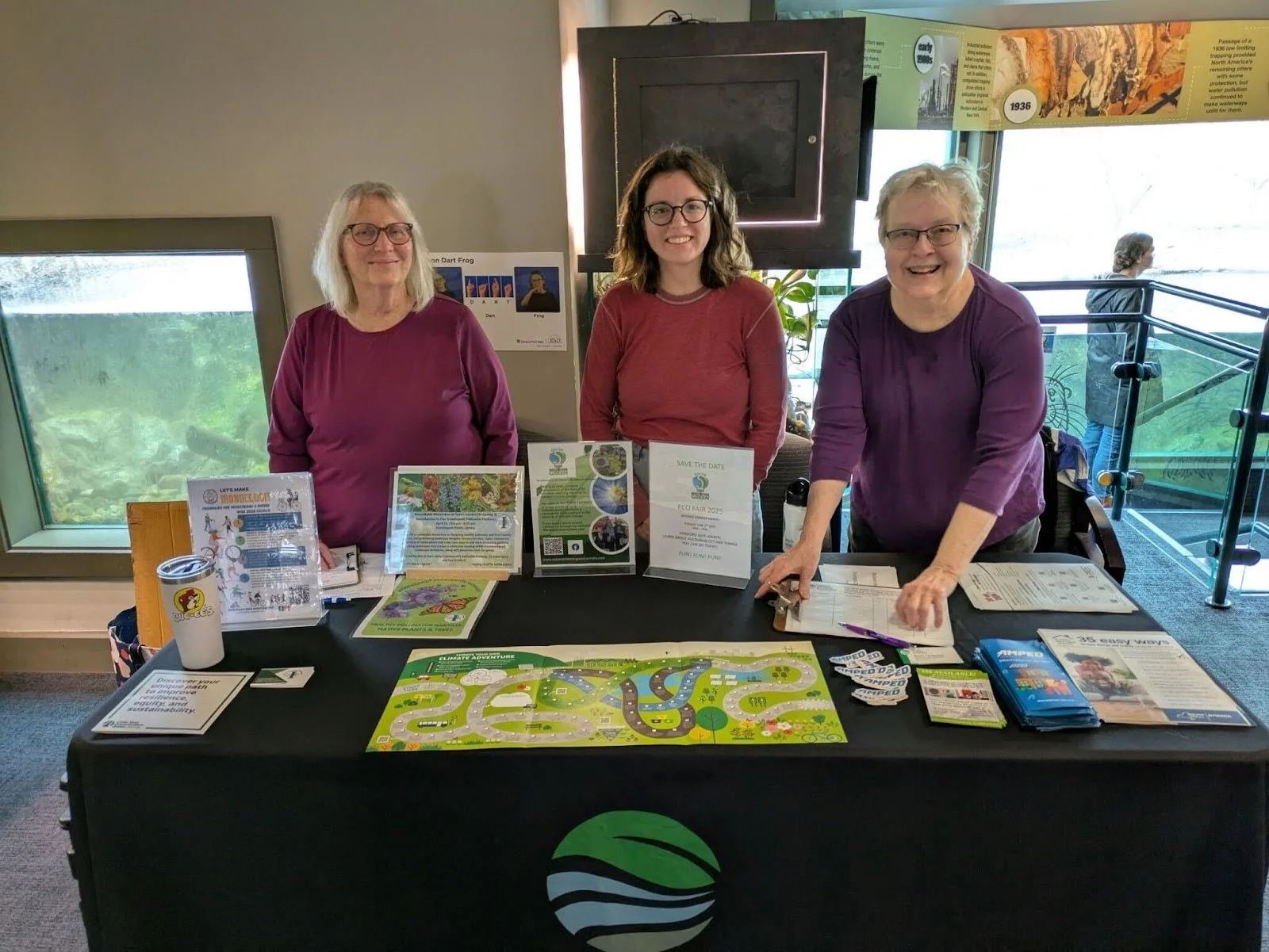 Color Irondequoit Green and Color Rochester Green at Earth Day, Seneca Park Zoo, April 2025.