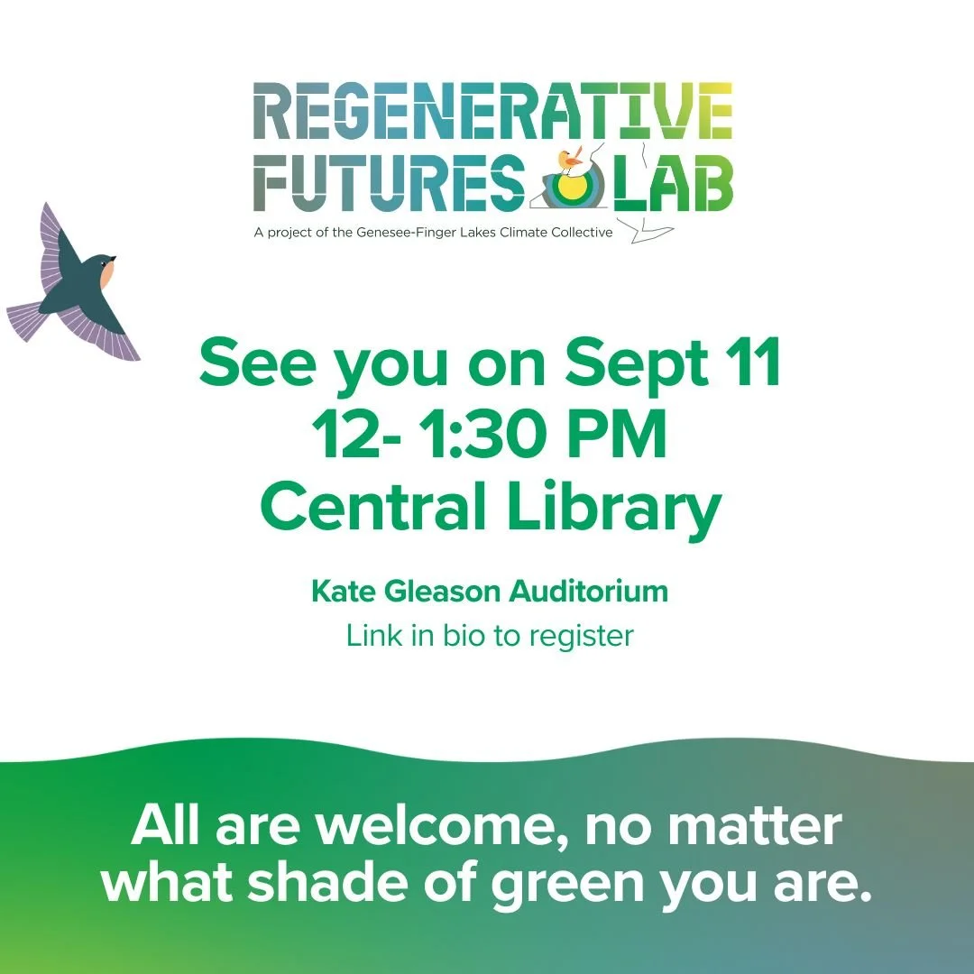 🌱 There&rsquo;s still time to register for the next Regenerative Futures Lab on Wednesday, September 11!

Join this monthly space for climate reflection, imagination, and action. Whether you&rsquo;re new to climate work or have been at it for years,