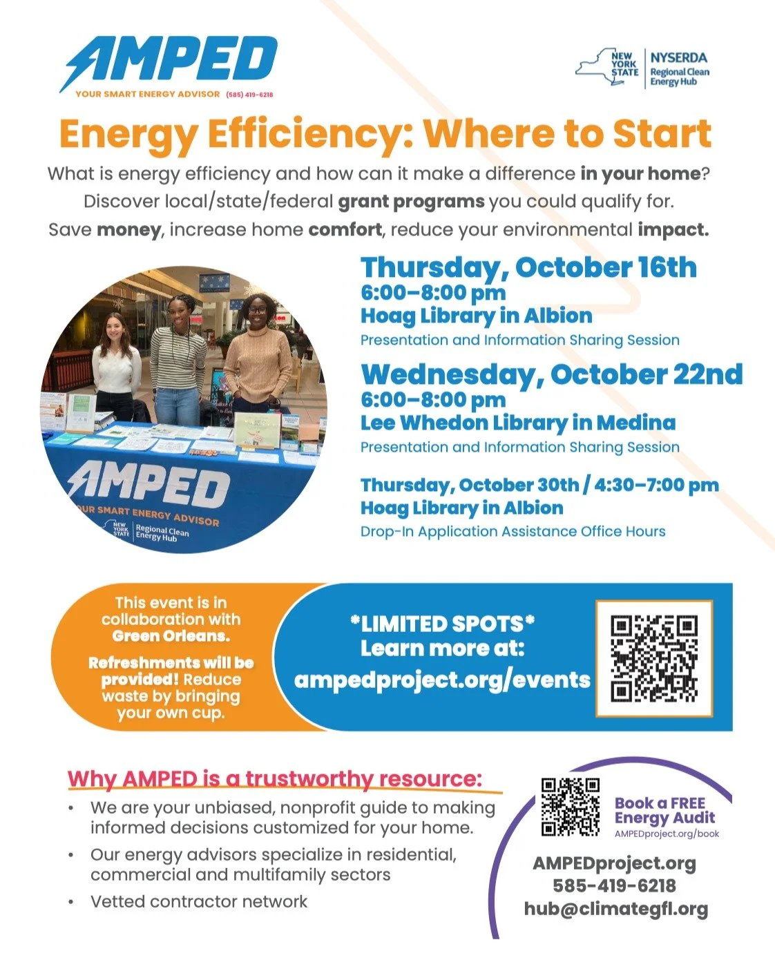📣 ‼️ EVENT TOMORROW: 

Want to save money, make your home more comfortable, and reduce your environmental impact? 🌱

Join us for a free community event to learn how energy efficiency can make a real difference in your home &mdash; and discover loca