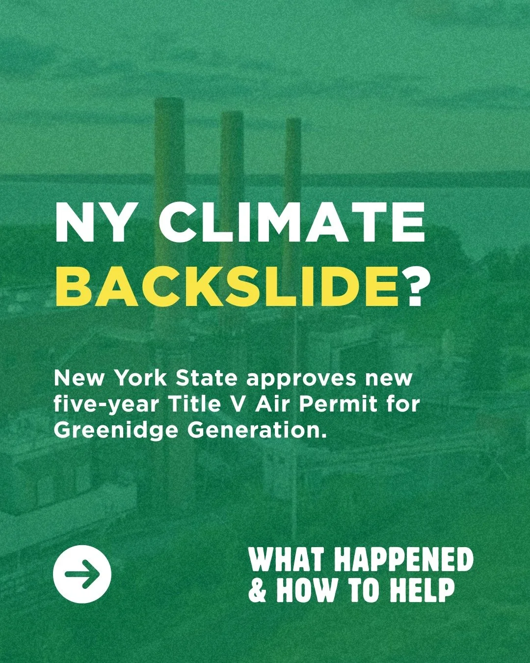 New York just approved two moves that set our climate progress back:

1. Greenidge Generation receives a five-year Title V Air Permit to keep operating on Seneca Lake.
2. The NESE pipeline was approved after multiple past denials over environmental r