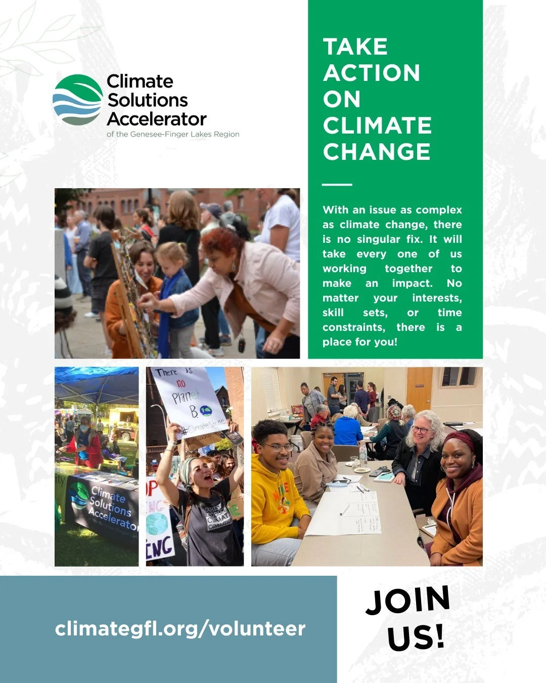 Resolve to take action on climate change in 2026? We believe there&rsquo;s something for everyone! Go to climategfl.org/volunteer to see ways you can volunteer with the Accelerator for #ClimateSolutionsNow!

#UpstateNY #GeneseeFingerLakes #Volunteer 