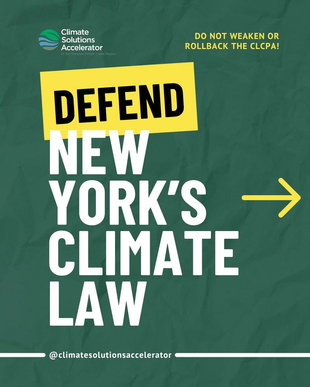 New York&rsquo;s climate law, the CLCPA, is facing a rollback proposal during budget negotiations. That could weaken near-term accountability, delay action, and slow progress toward cleaner air, healthier communities, and a safer future.

Here are 3 