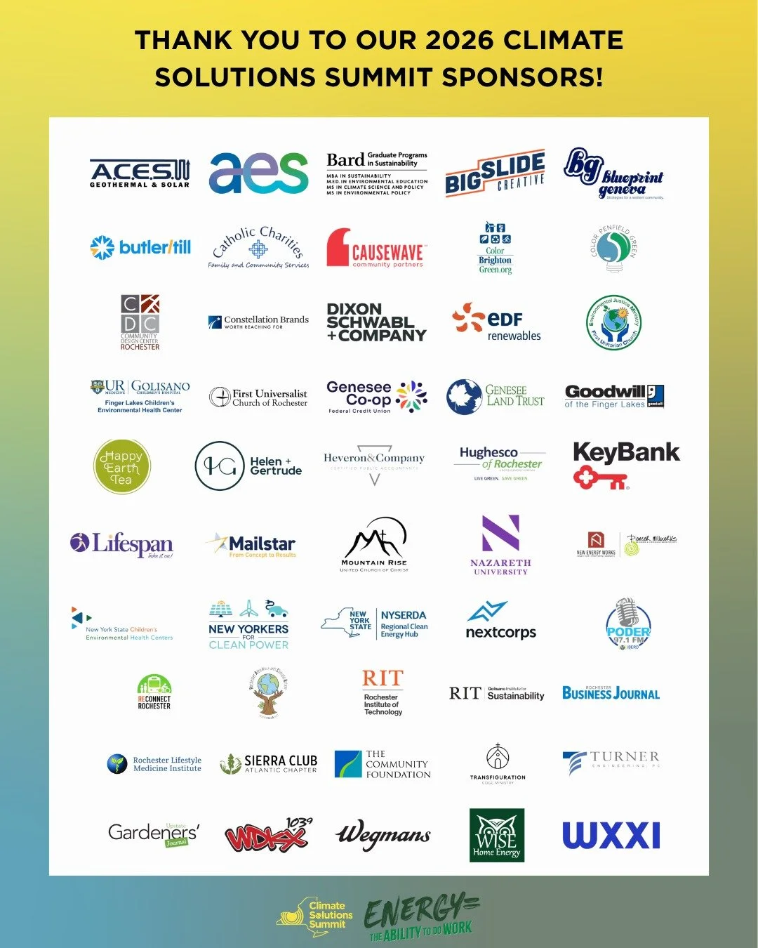 Our 2026 Climate Solutions Summit was a success! Thank you to all our sponsors, speakers, and attendees for your support and engagement over two days of incredible conversations, learning opportunities, and connections. We're all powered to do the wo
