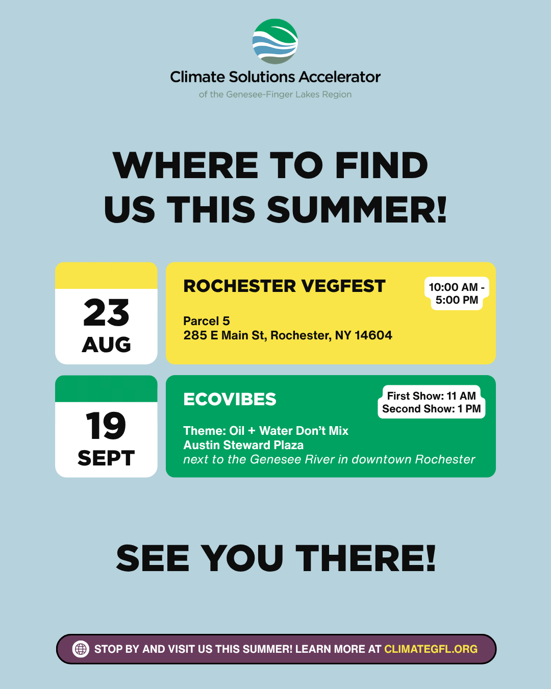 Where to Find the Accelerator this Summer