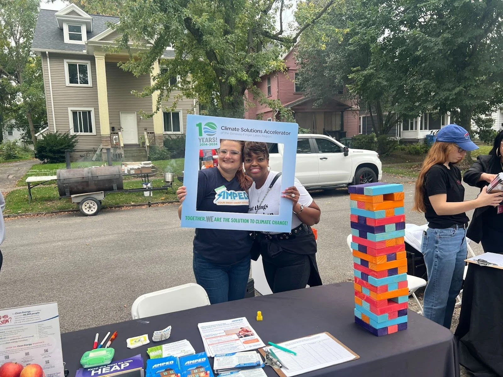 Jenna Lawson, Clean Energy Hub Director, and Jacqueline Procope-Isaacs, Connected Communities, at Connected Communities’ Fall Extravaganza, September 2024.
