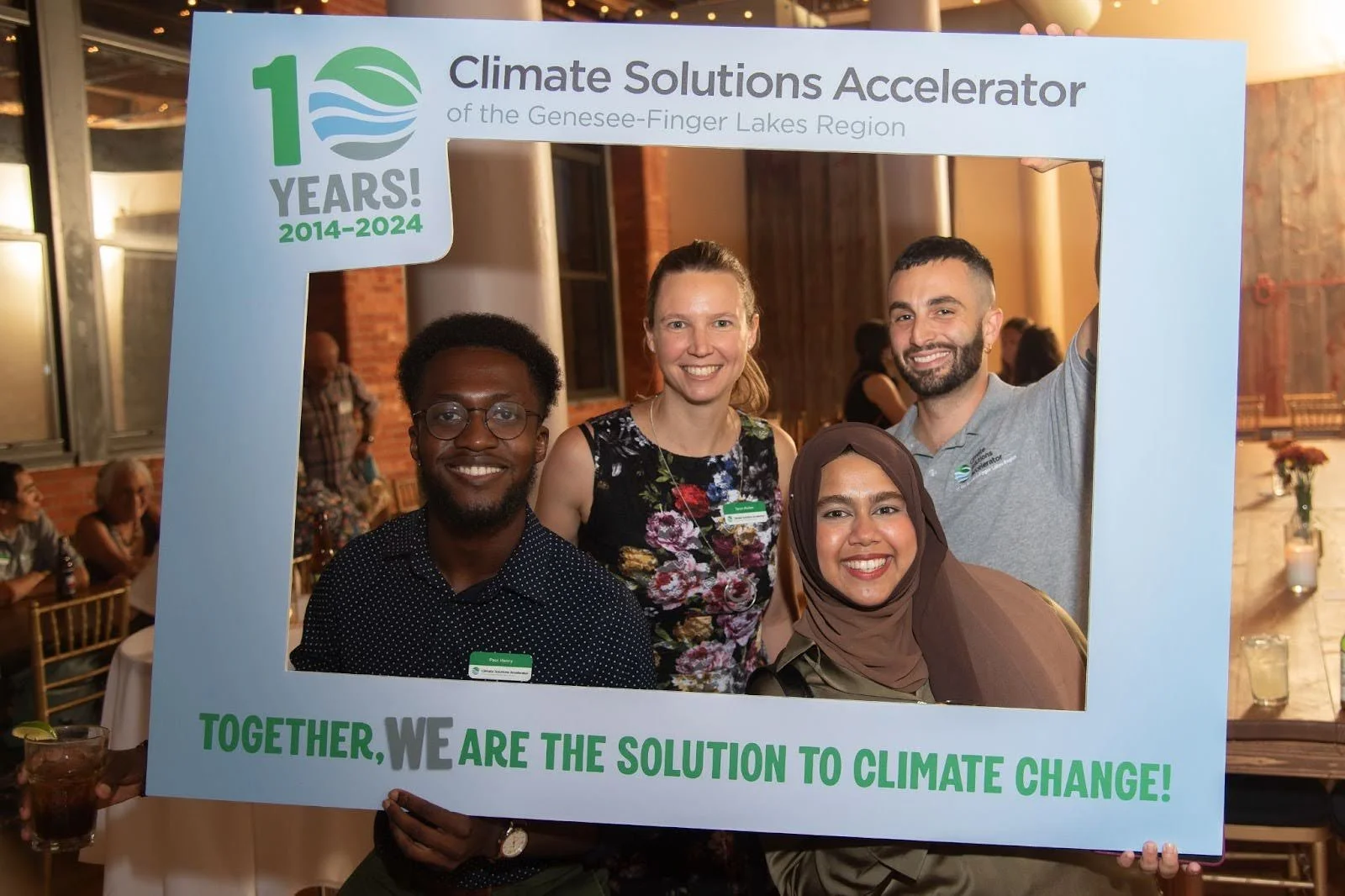 Accelerator staff at the 10 year anniversary celebration, September 2024