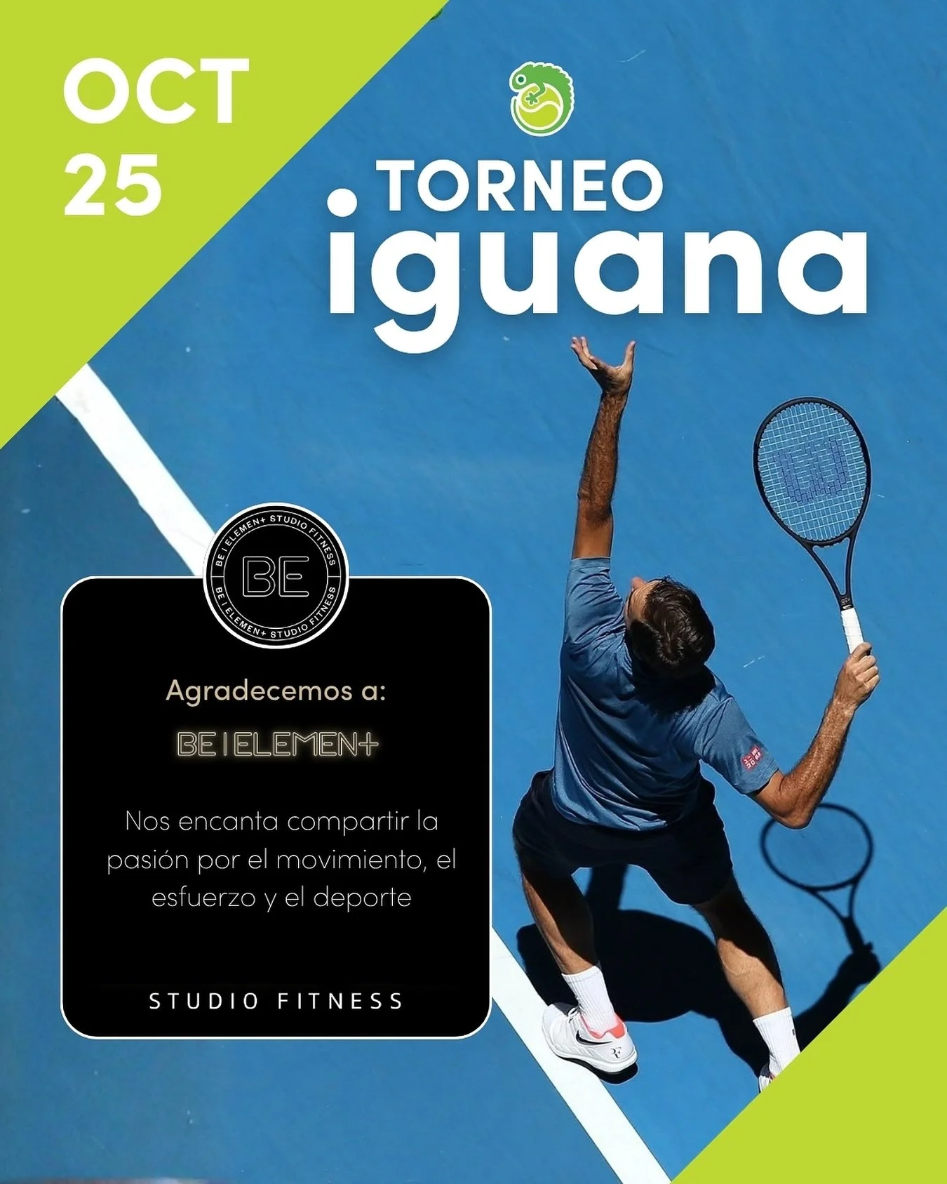 Unimos fuerzas en pos del bienestar y salud de nuestra gente 🎾 Todo tenista necesita del complemento de un buen gimnasio y entrenamiento correctamente guiado para potenciar el rendimiento 💪y evitar lesiones 🤕 

Agradecemos el apoyo de @be_elementf