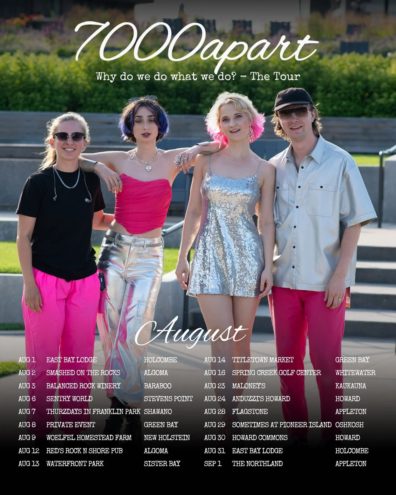 ☀️ SUMMER ISN&rsquo;T OVER YET ☀️ 

So many fun shows coming up this month before heading back to Sweden! We have been LOVING tour this year with our incredible band mates &amp; all of you! Thank you for showing up, dancing &amp; singing with us! 🩷 