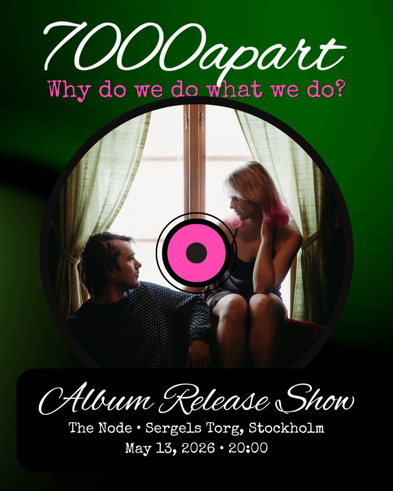 We have released our third album &amp; want to celebrate that with our Swedish friends, family and fans before we head to the US for summer tour! 🩷💚

We&rsquo;ll play the album from top to bottom at the lovely and super central The Node in Stockhol