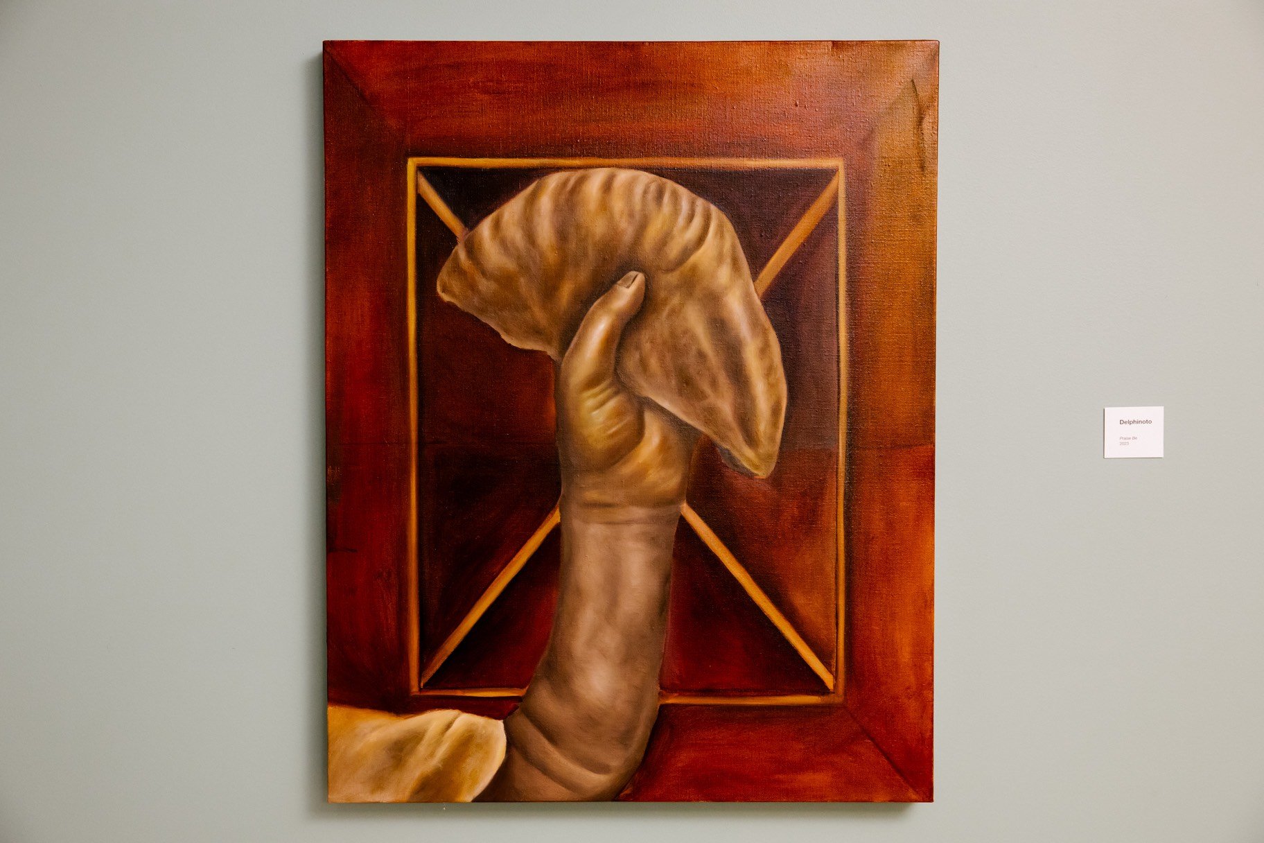 Breaking Bread, 2023, Oil on Canvas 24 x 32
