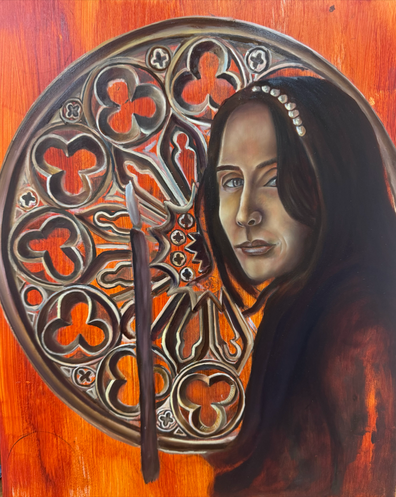 Mary, Queen of Palestine, painting made for Pope Francis, February 14, 2025