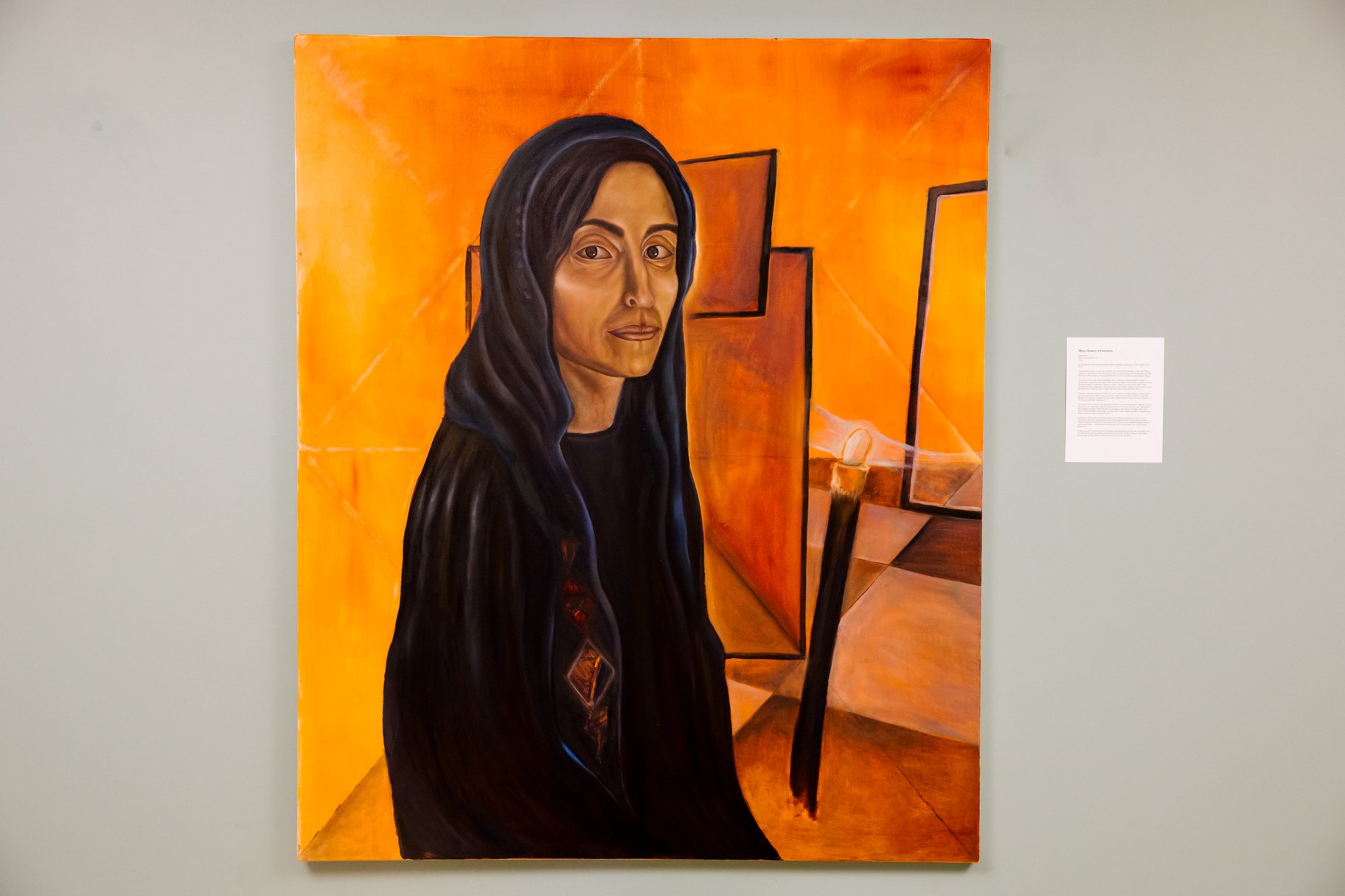 Mary, Queen of Palestine, oil on canvas 60 x 72